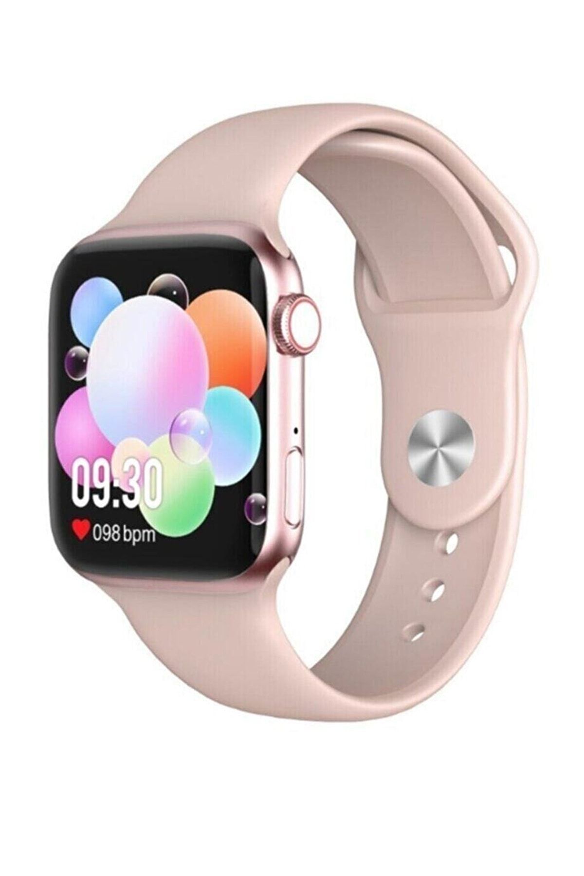 BONJUX Samsung Galaxy A20s Uyumlu Smart Watch Türkçe Menü Nabız Tansiyon Ölçer Ip67 Akıllı Saat Pembe