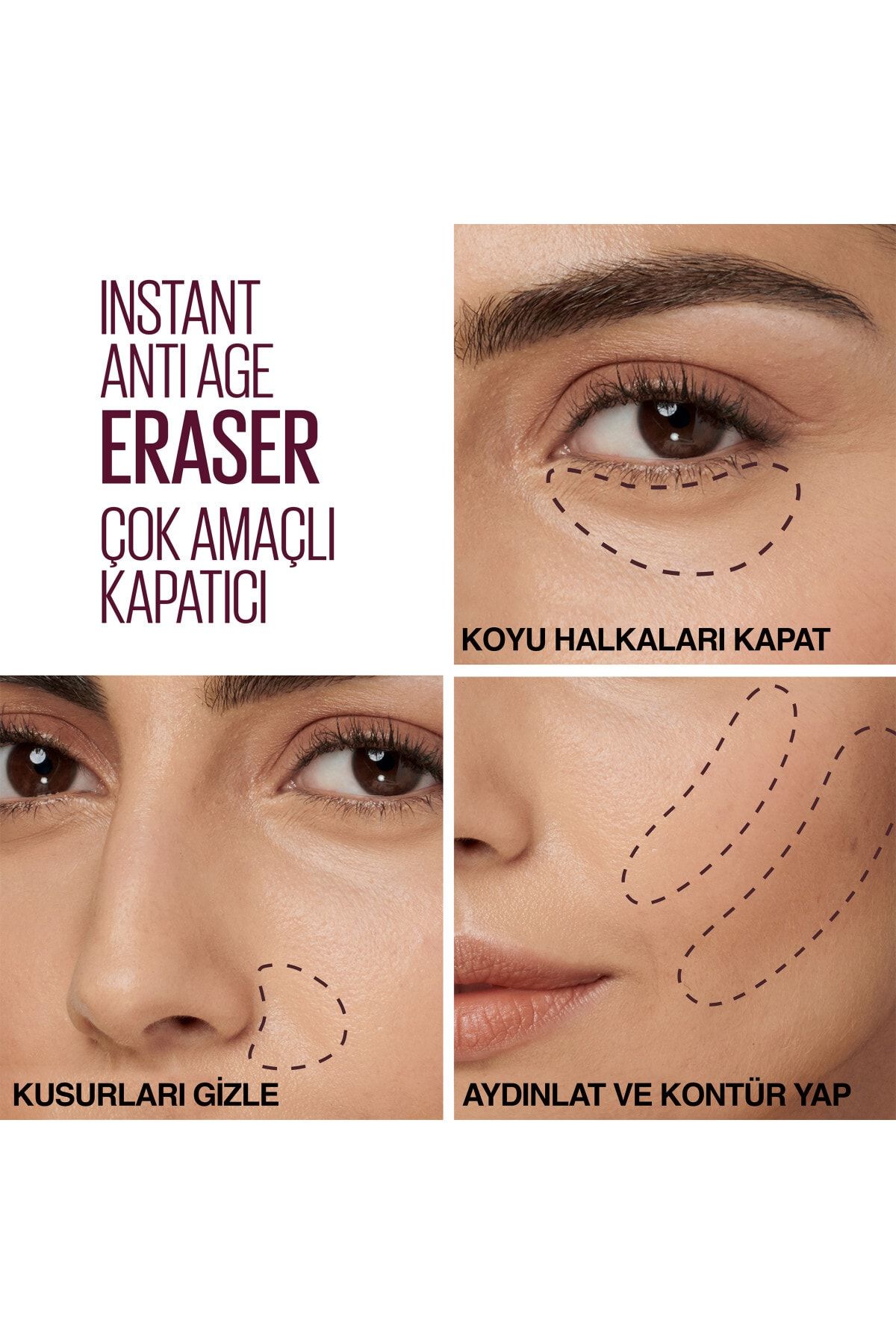 Instant Anti Age Eraser Kapatıcı 01 Light + Garnier Micellar Kusursuz Makyaj Temizleme Suyu 400 ml_7