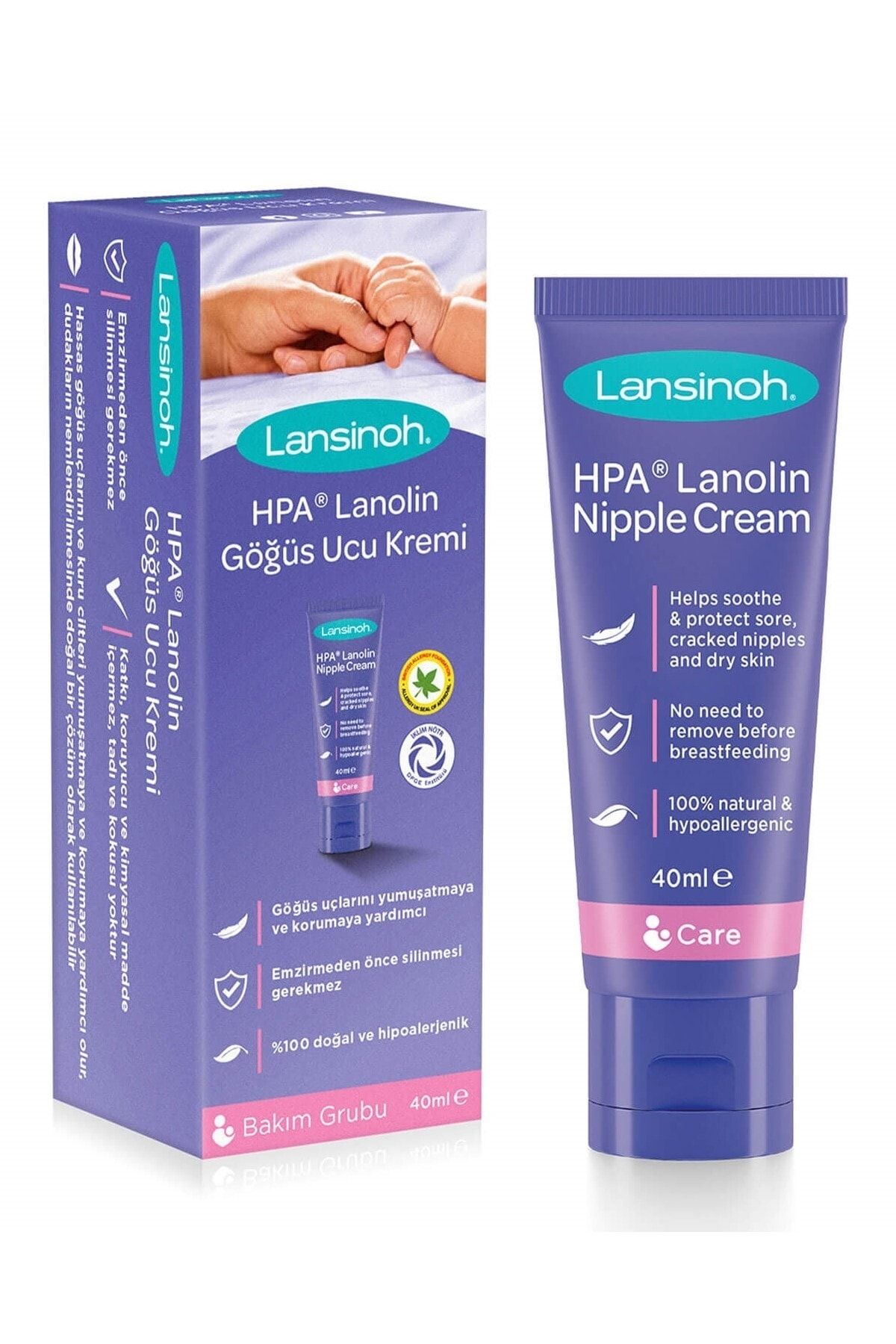 LANSINOH 10154 Hpa Lanolin Göğüs Ucu Kremi 40 Ml