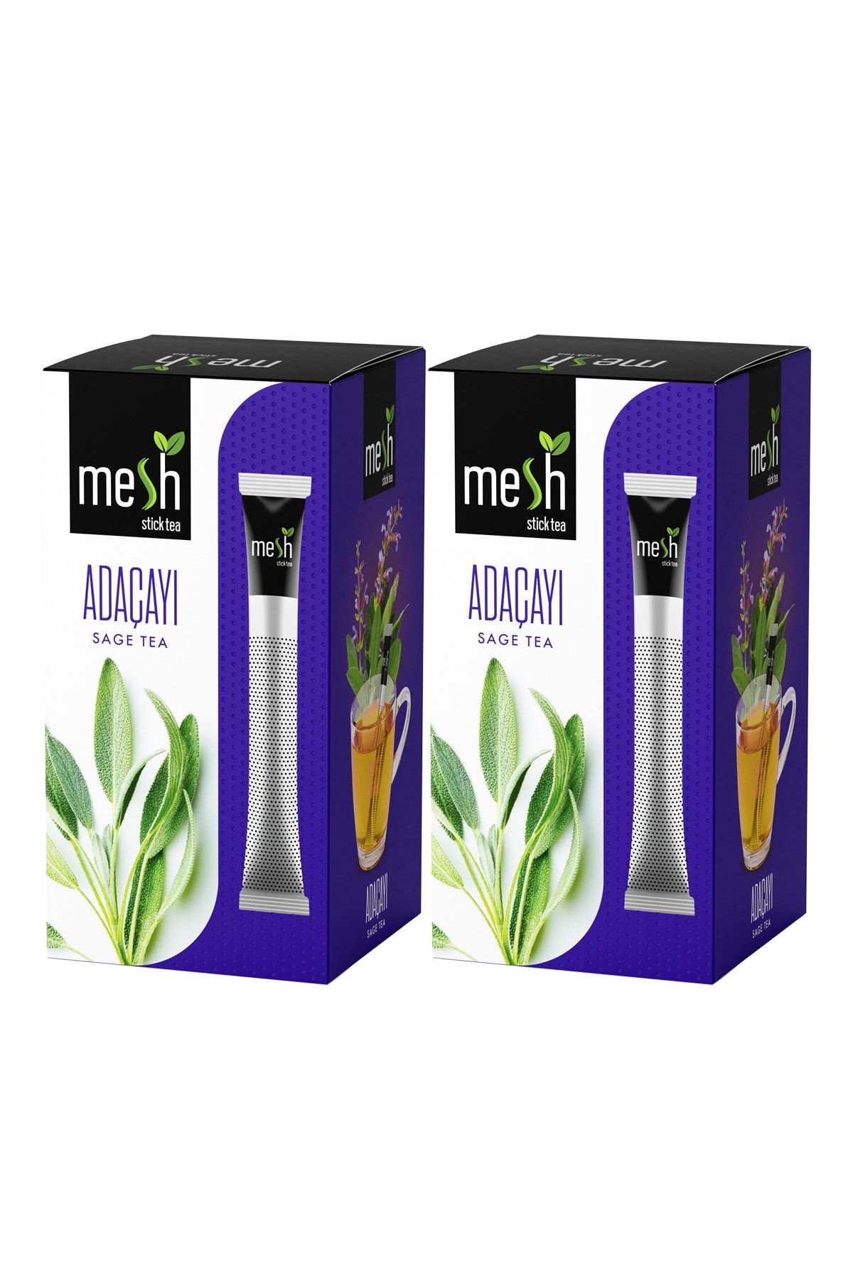 Mesh Stick Adaçayı Bitki Çayı %100 Doğal , Katkısız 2 Paket Birarada
