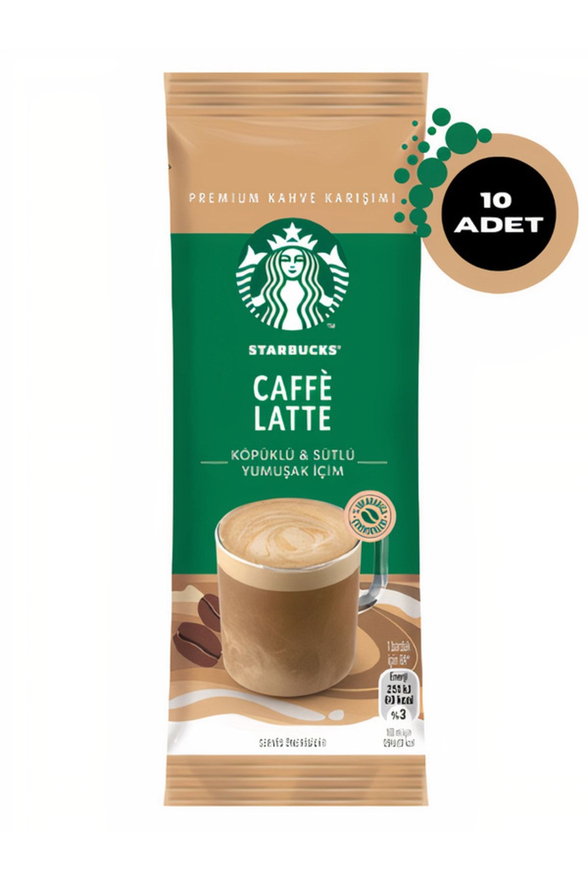 Starbucks Caffe Latte Premium Kahve Karışımı 14 Gr X 10 Adet
