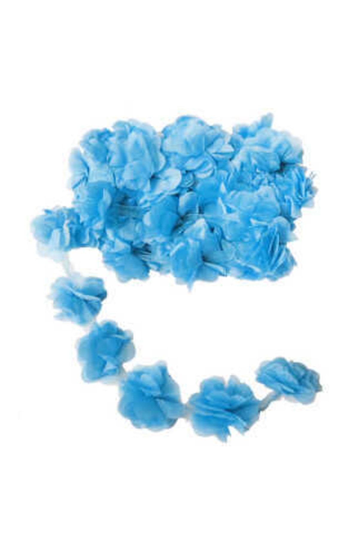 Acar Süs Çiçek Tül Lazer Kesim Mavi 1 Paket