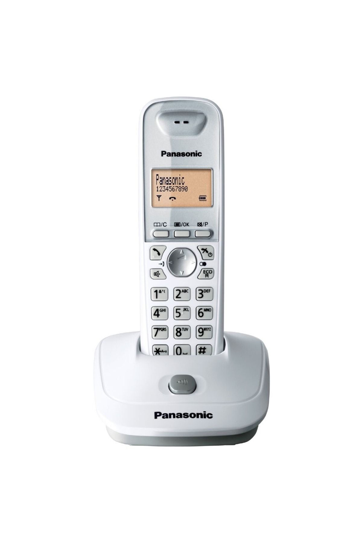 Panasonic Telsiz Telefon Ev-ofis Ledli Büyük Ekran Kx-tg2511 Beyaz