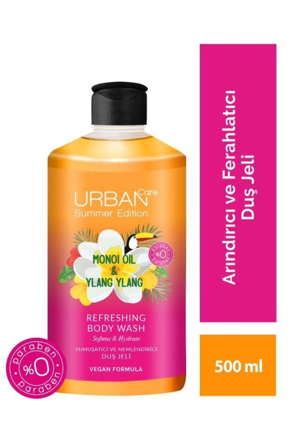 Urban Care Summer Body-Monoi Yağı&Ylang Ylang Arındırıcı ve Ferahlatıcı Duş Jeli-Vegan-500 ML