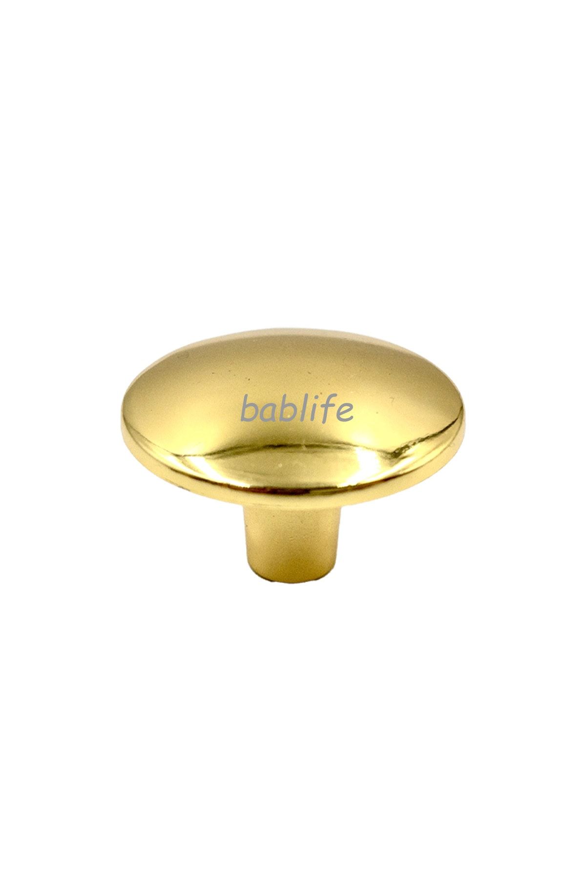 bablife Mantar Düğme Altın Sarısı 35mm Metal Lüks Çapında Çekmece Dolap Mobilya Kulpları