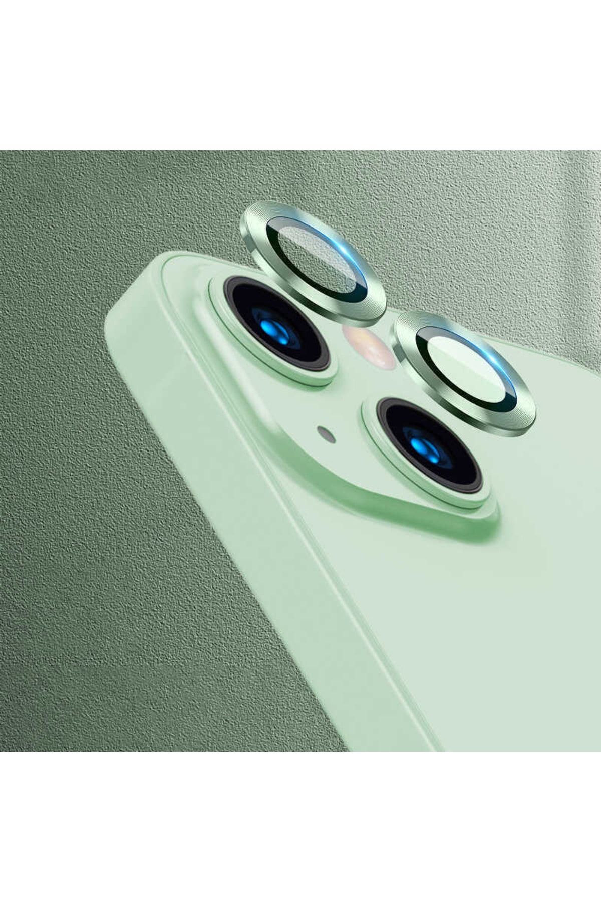 UnDePlus Iphone 13 Mini Uyumlu Kamera Lens Koruyucu Çerçeveli Koruyucu Cl-07