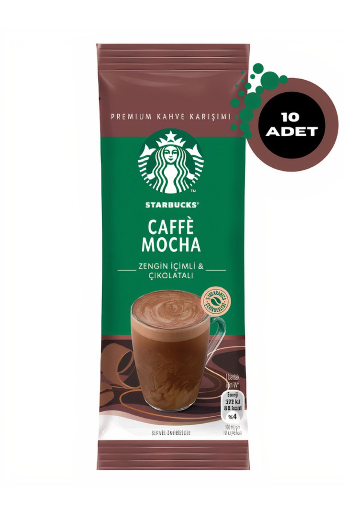 Starbucks Caffe Mocha Premium Kahve Karışımı 22 Gr X 10 Adet