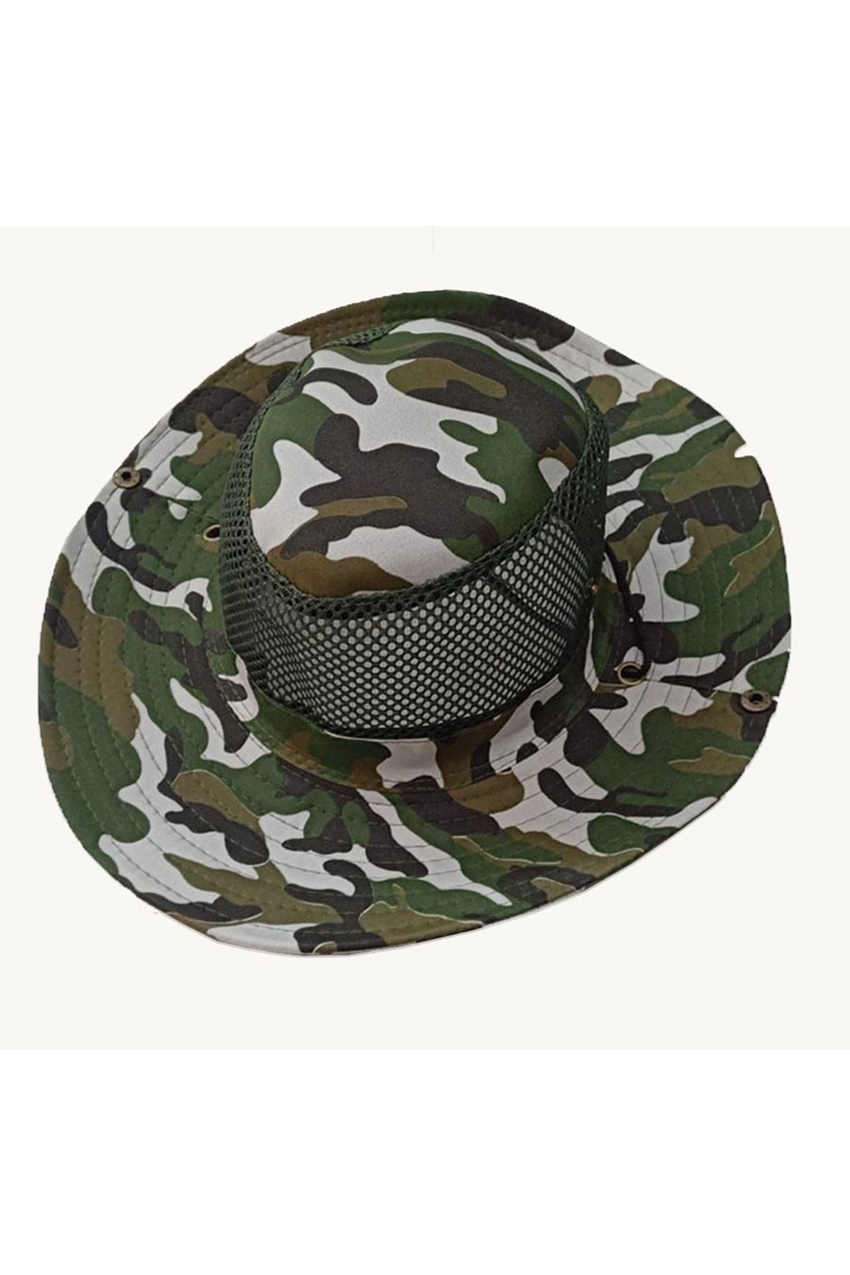 AskerVadisi Asker Vadisi Jungle Safari Kamuflaj Şapka Fileli Model M1