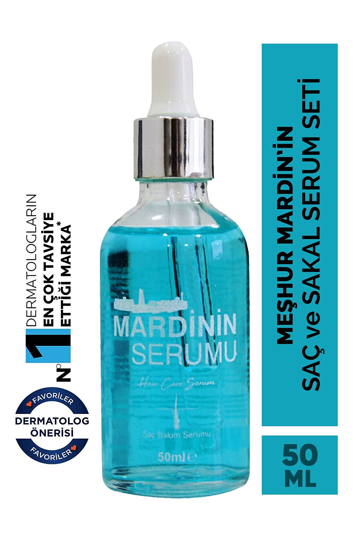 NEDOX Mardin'in Meşhur Çok Etkili Saç Ve Sakal Mavi Serum 50 ml Garantili