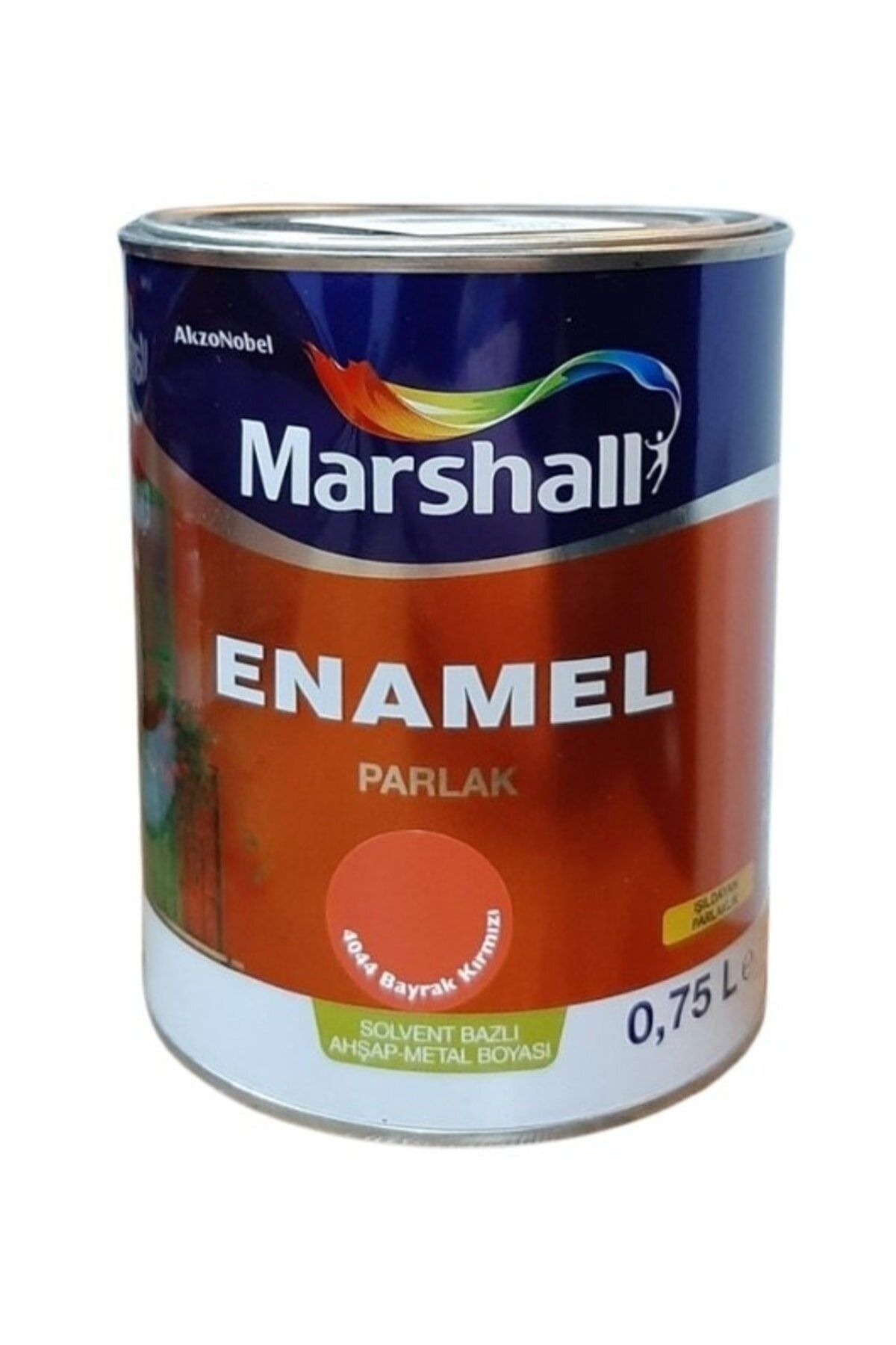 Marshall Enamel Parlak Sentetik Bayrak Kırmızı Yağlı Boya 0,75 Lt
