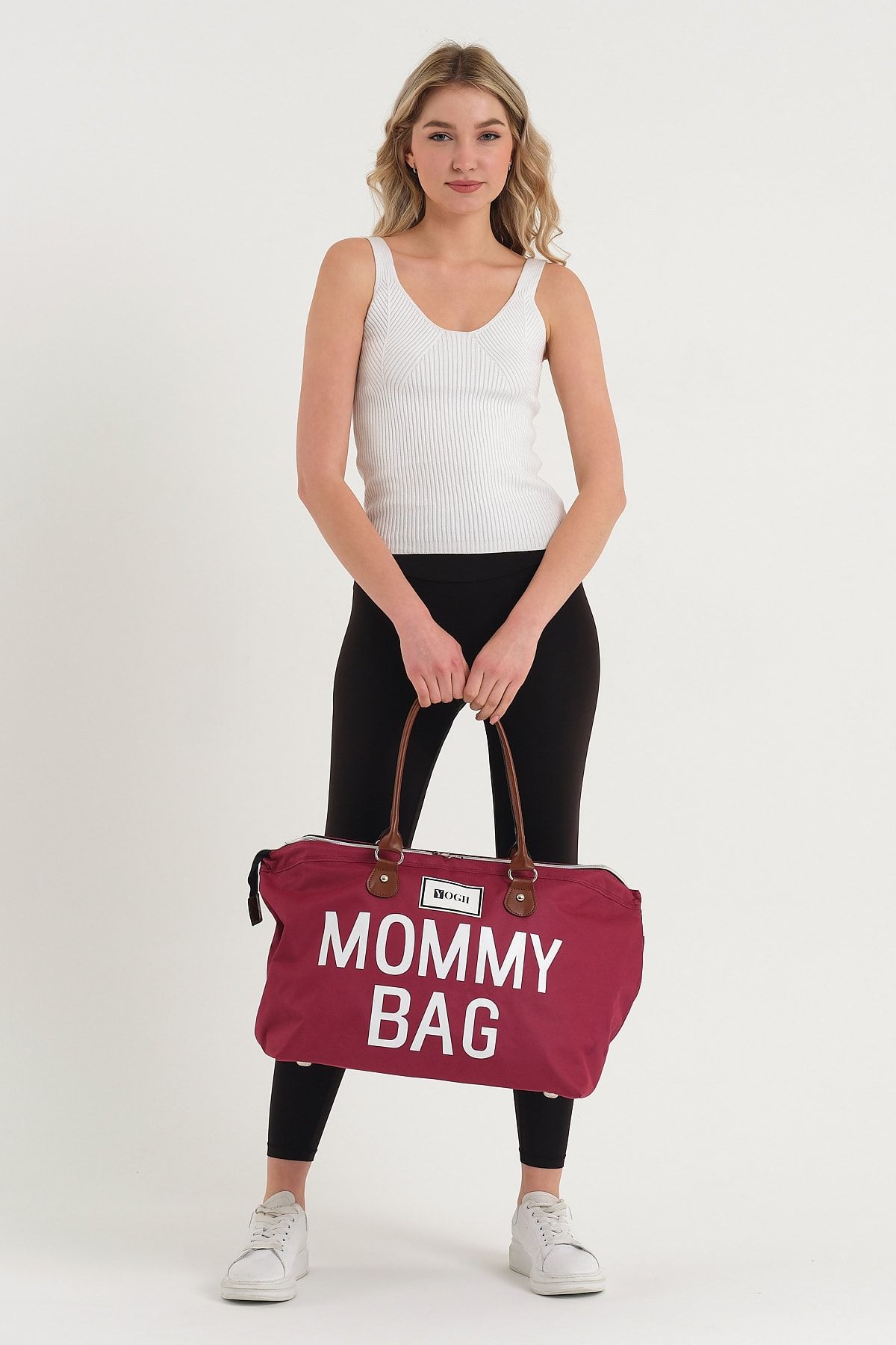 YOGII Mommy Bag Anne Bebek Bakım Çantası Büyük Boy Termos Biberon Bölmeli Omuz Çanta