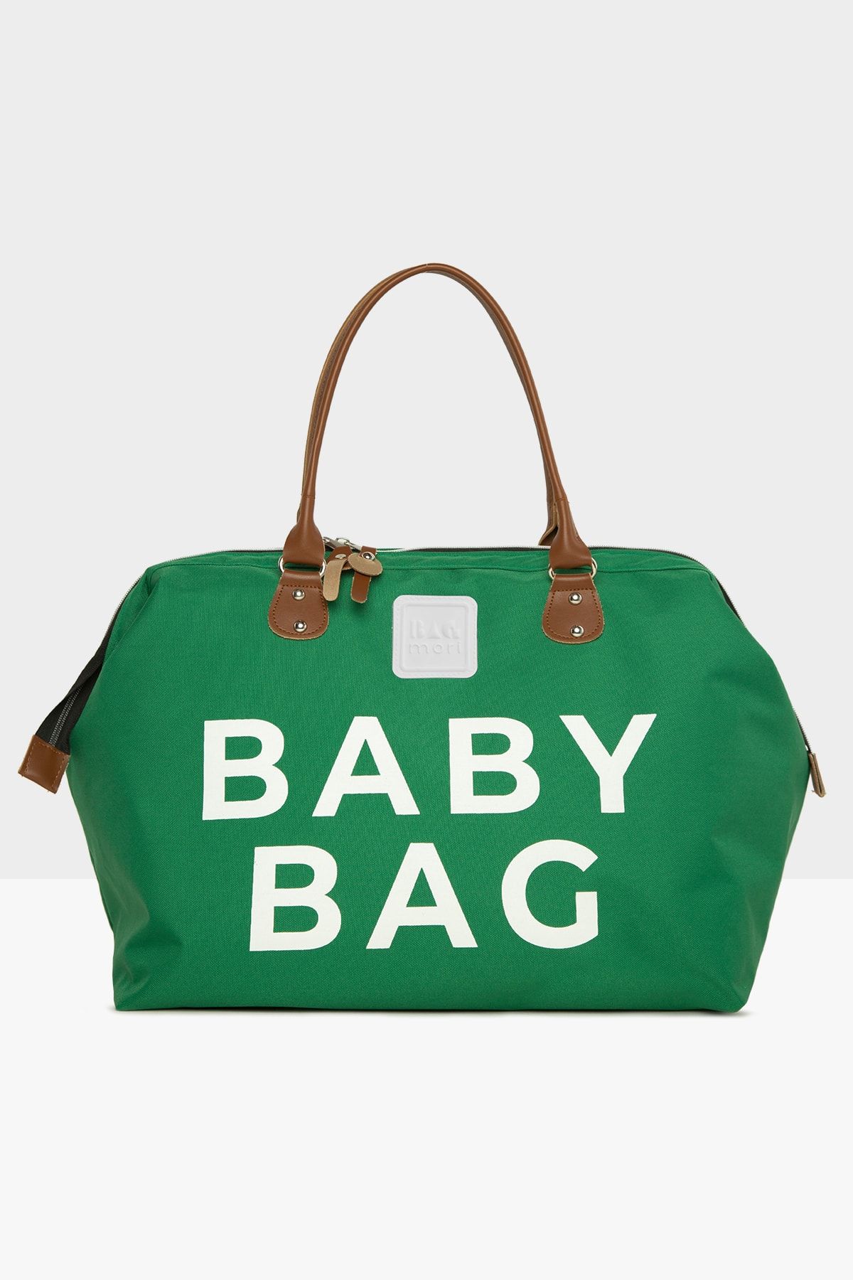 Bagmori Koyu Yeşil Baby Bag Baskılı Bebek Bakım Çantası M000002169