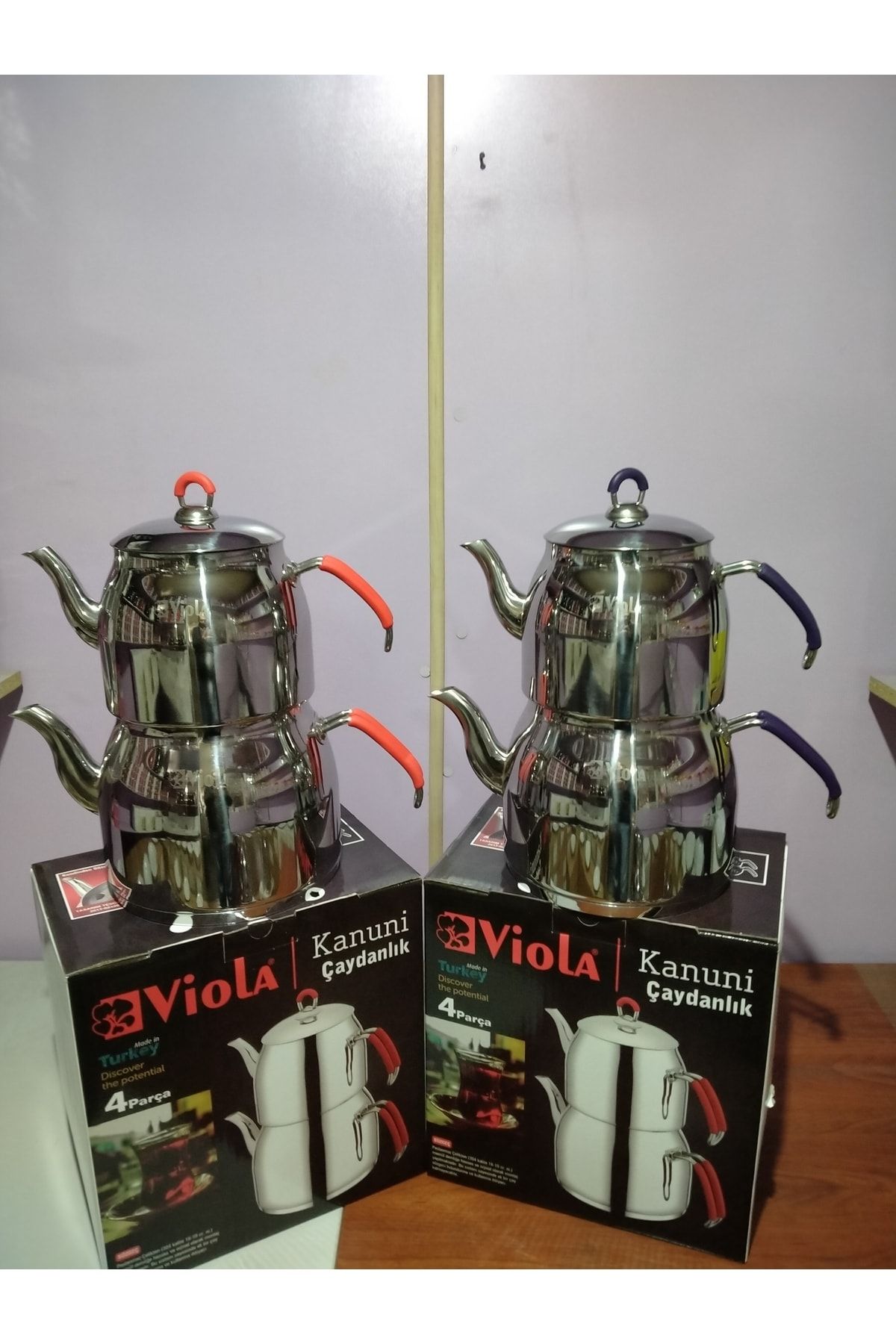 Viola Kanuni Jumbo Boy Çaydanlık
