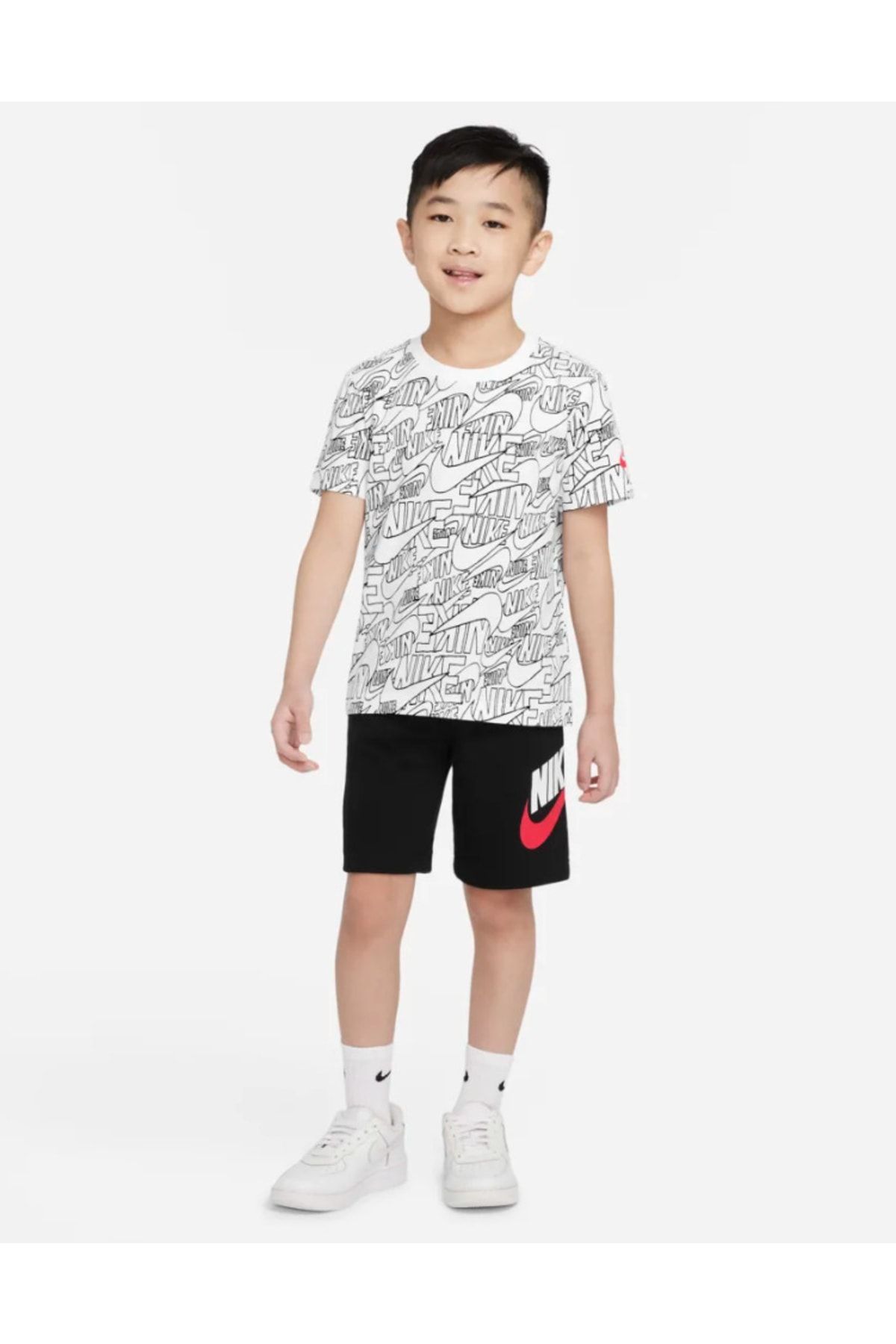Nike Nsw Read Trıcot Set Erkek Çocuk Tişört-şort Takım 86j217-023