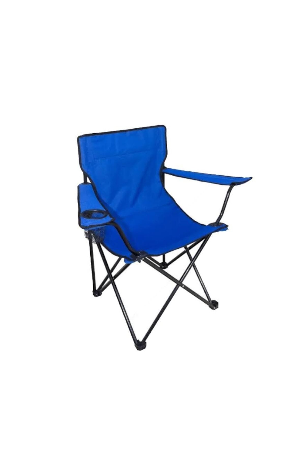 Tedarikcenter Kamp Sandalyesi Katlanır Sandalye Bahçe Koltuğu Piknik Plaj Balkon Sandalyesi Mavi