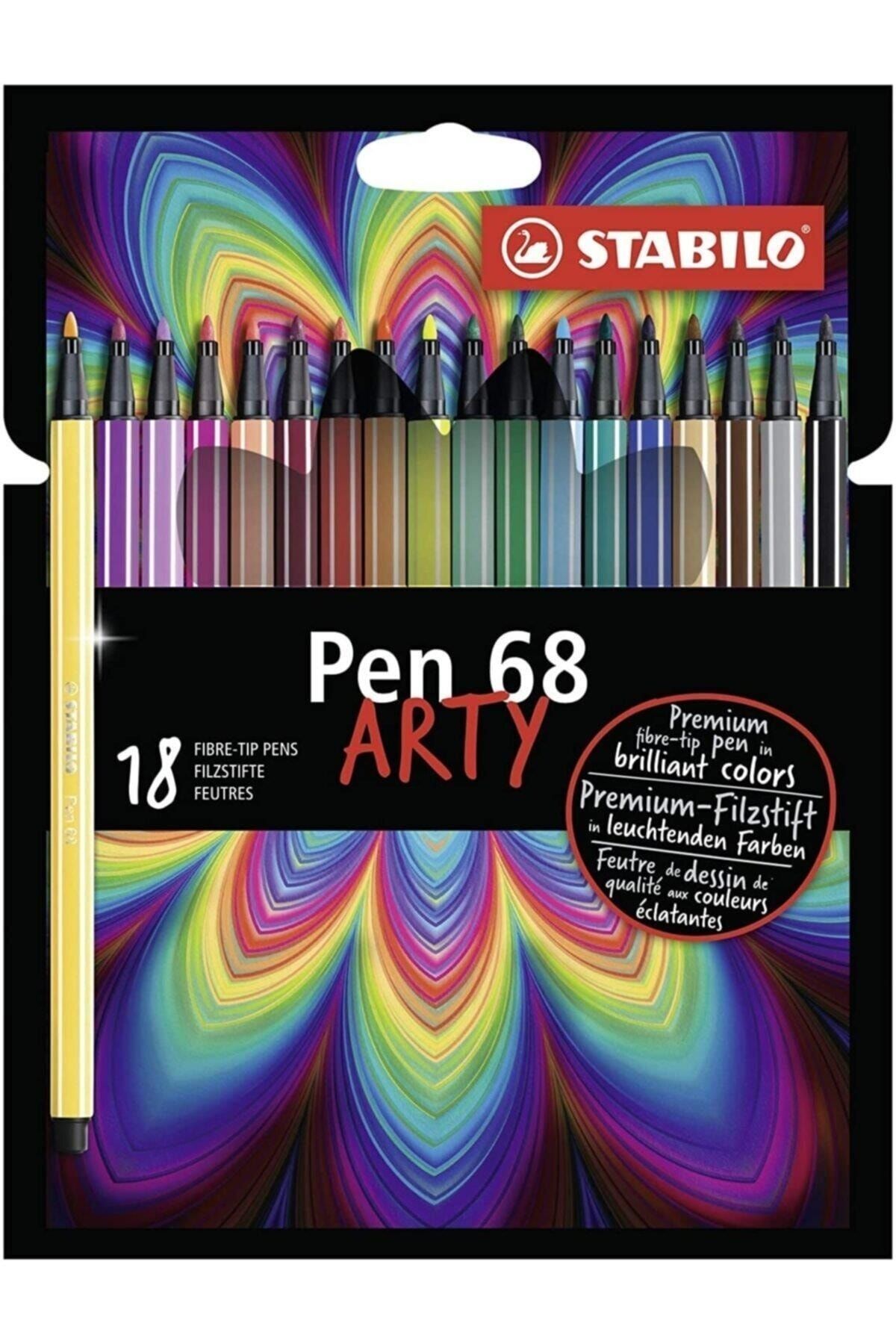 Stabilo Pen 68 Arty Keçe Uçlu Kalem Seti 18'li