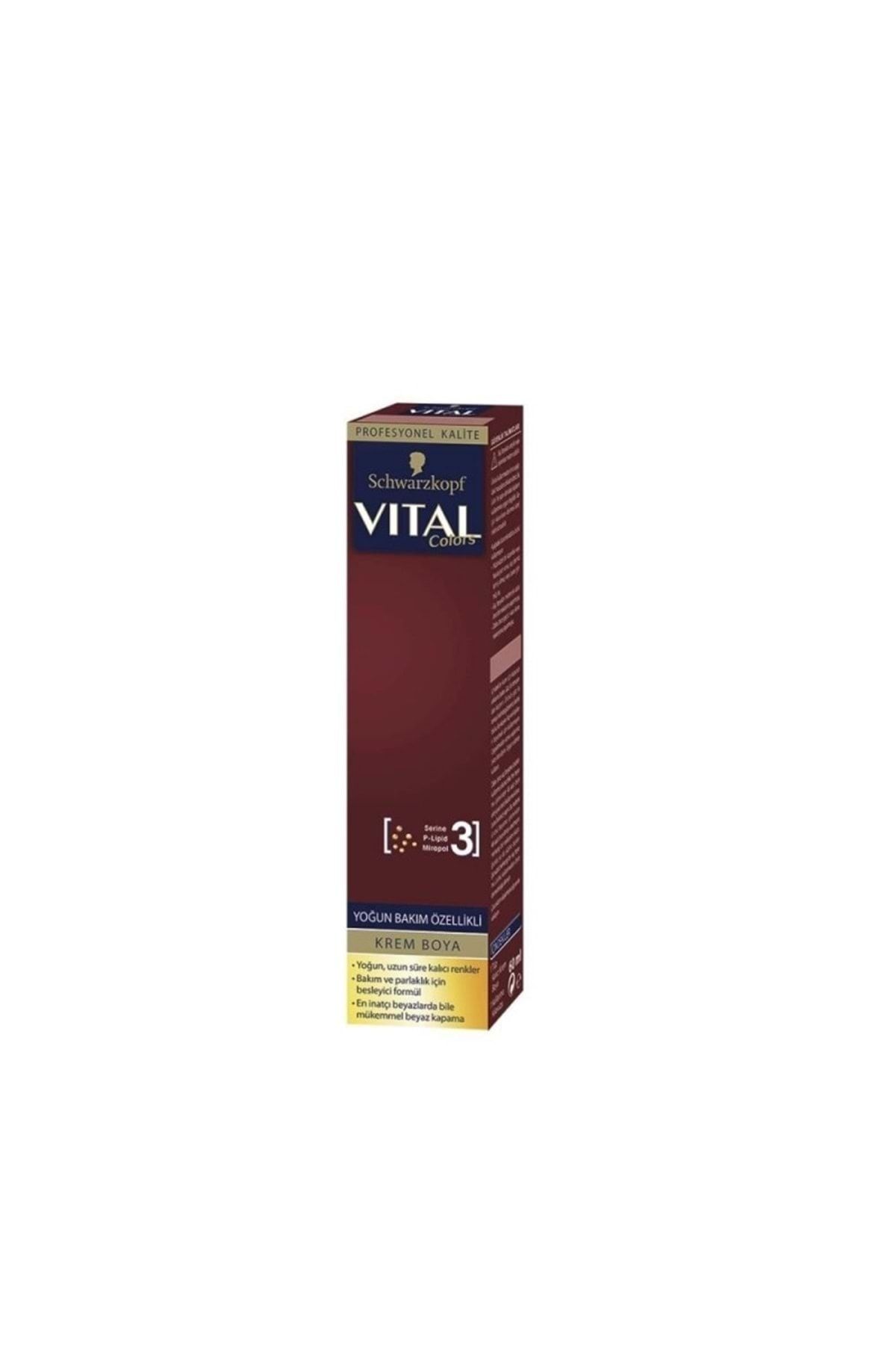 Vital Colors Krem Saç Boyası 6-3 Altın Kumral - 60 Ml
