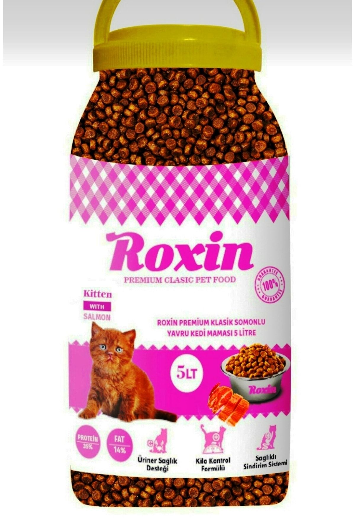 Roxin Premium Klasik Somonlu Yavru Kedi Maması 5 Lt