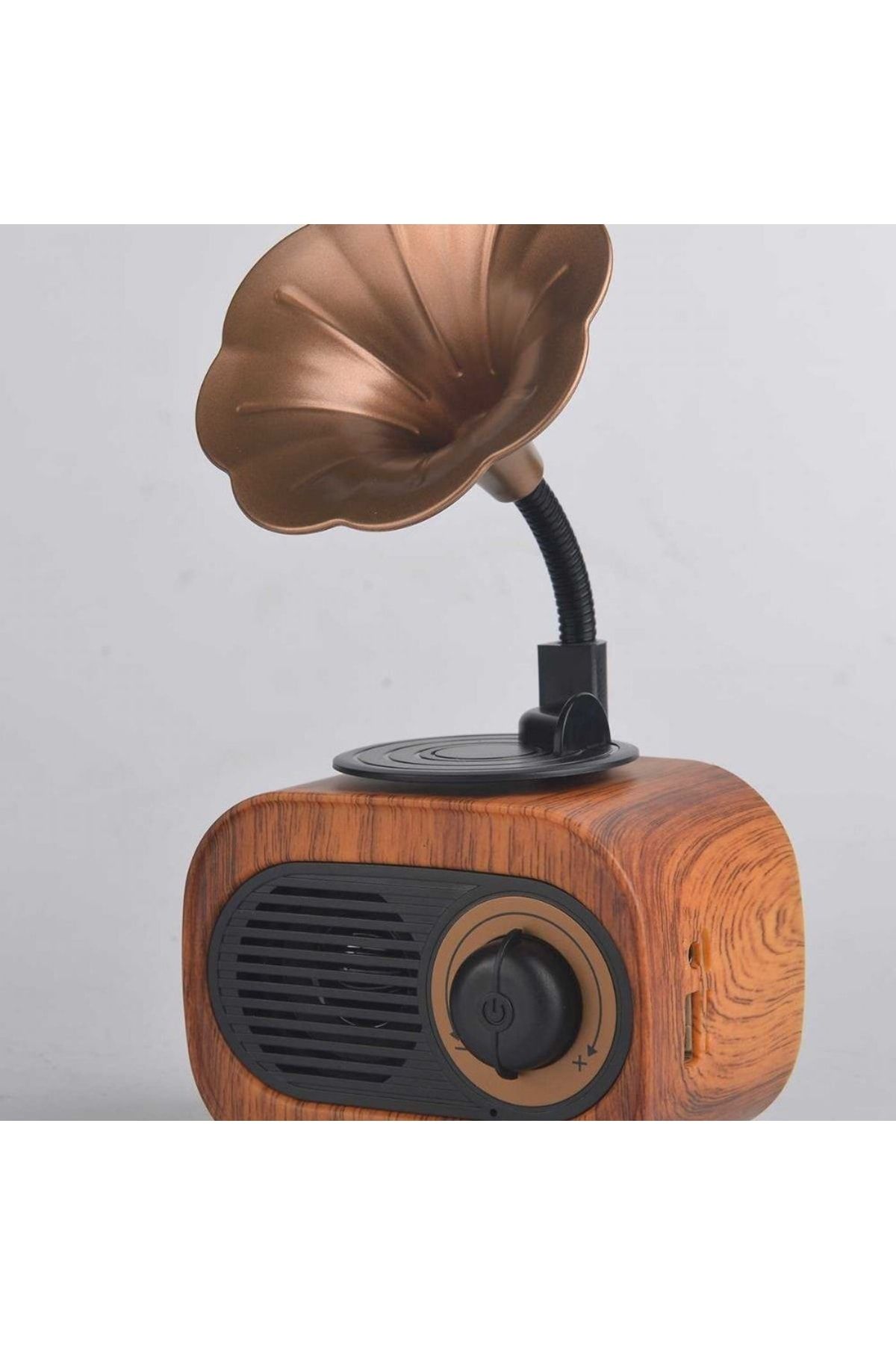 MOBİLİUM Vlike Fm Radıo Wıreless Speaker Vk-b5 Hoparlör Classic Retro Style Gramafon Nostalji Radyosu