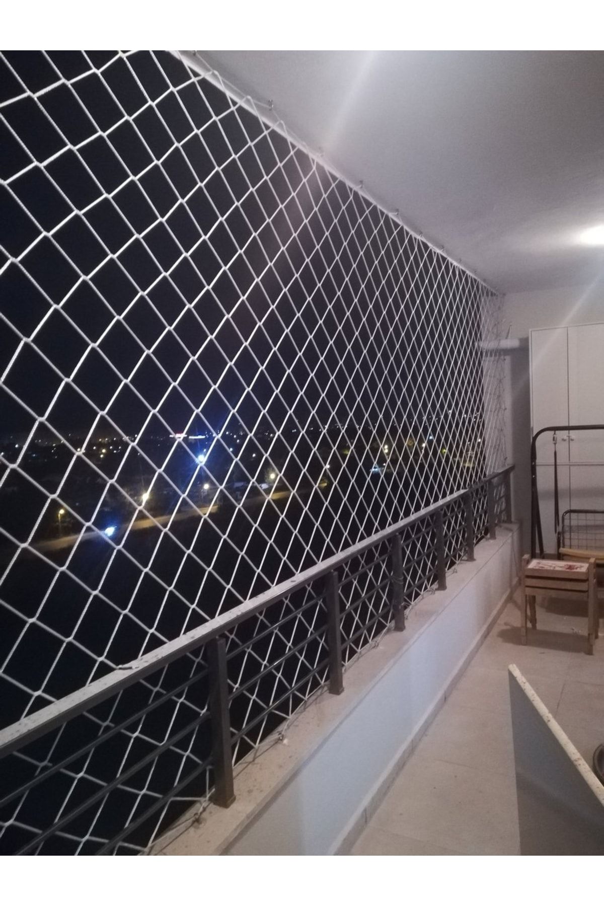 ART Balkon Koruma Ağı Filesi 3x4 Metre Toplam 12m2 Bahçe Kedi Kuş Önleme Güvenlik