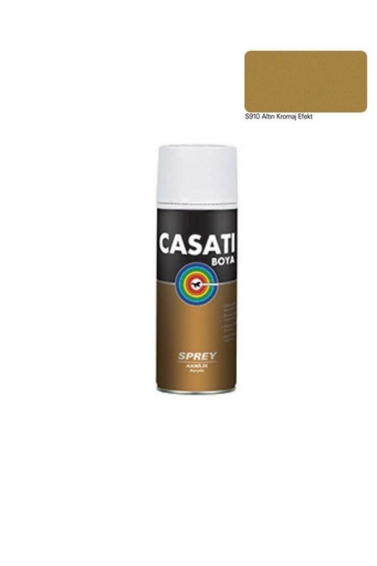 Casati Sprey Boya 400 ml Altın Kromaj Efekt