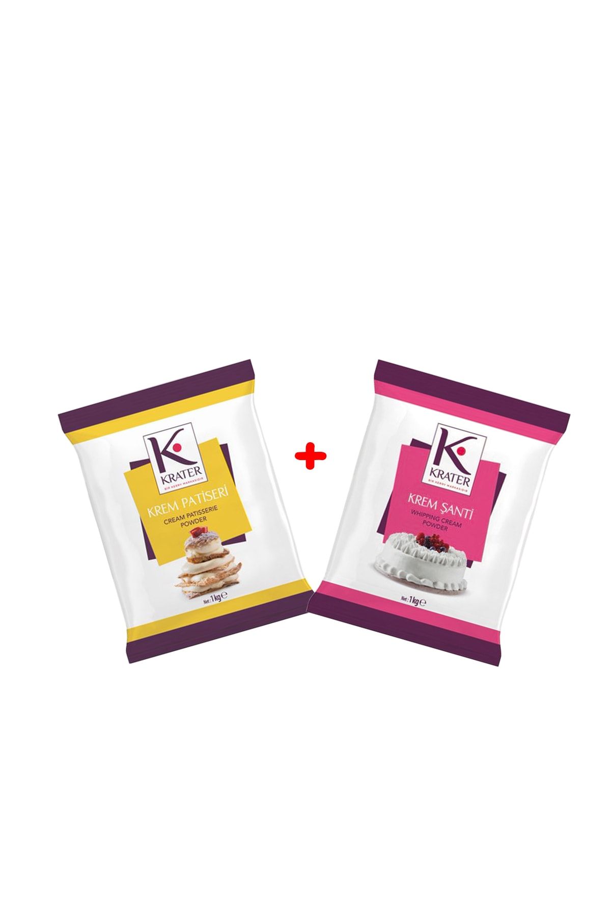 krater Toz Şanti 1 kg Toz Krema Patiseri 1 kg