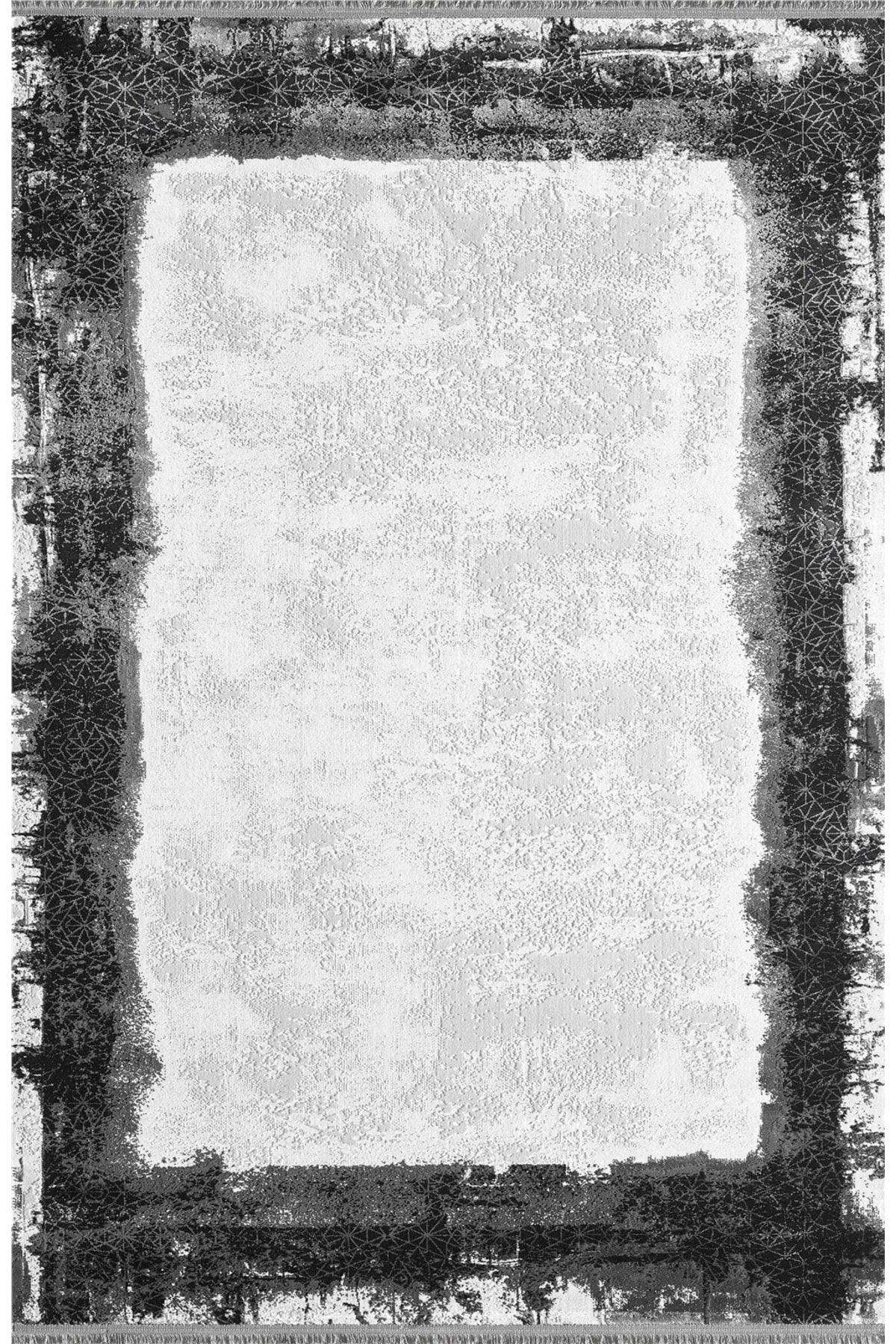 Pierre Cardin Monet Mt40b Beyaz Siyah Modern Makine Halısı