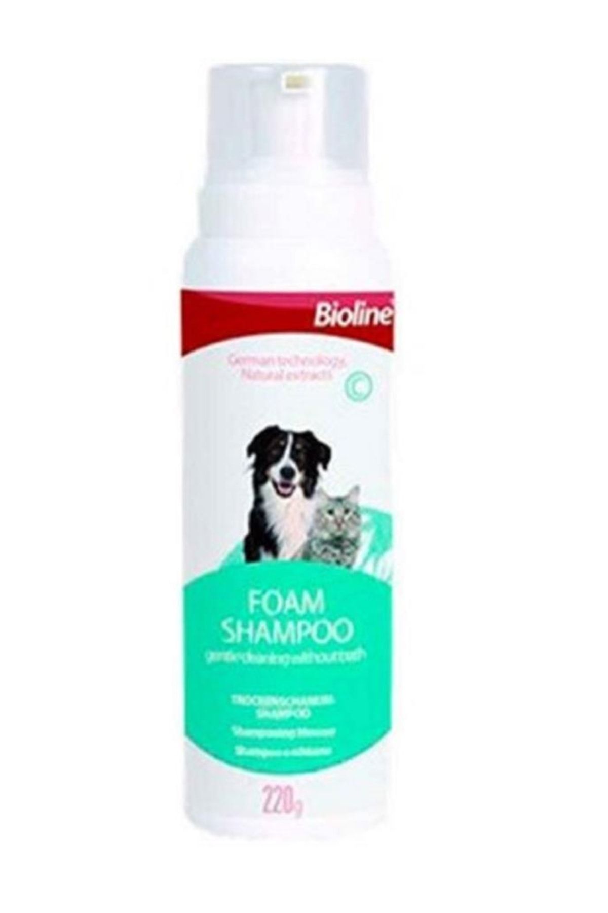 Bioline Kedi Köpek Köpük Şampuan 220gr