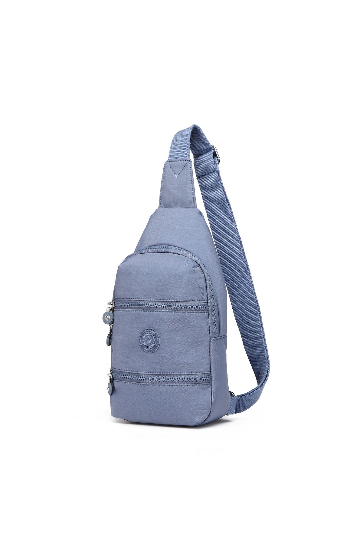 Smart Bags Bodybag Postacı Kadın Çantası Krinkıl Kumaş 3051 J.mavi
