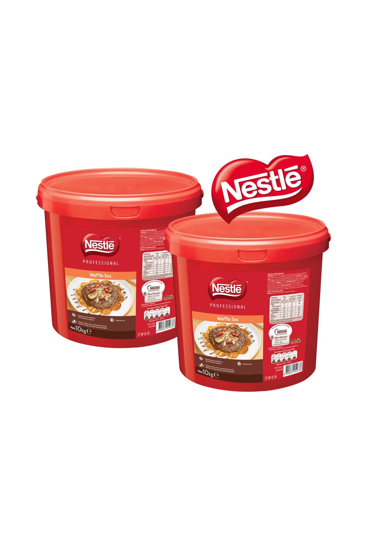 Nestle Professional Sütlü Waffle Sos 10 Kg. 2'li