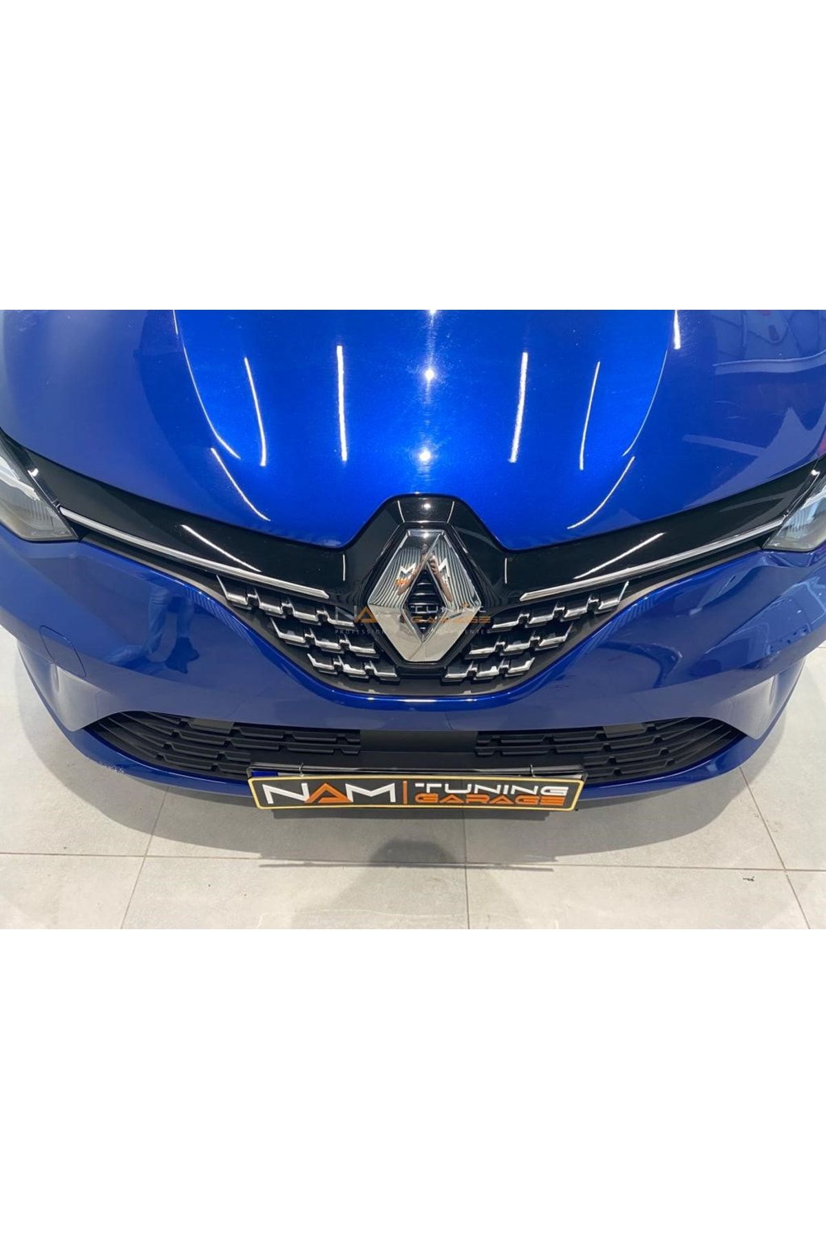 NamTuning Renault Clio 5 Ön Panjur Kromu Çıtası 8 Parça 2019 Ve Üzeri Pasla