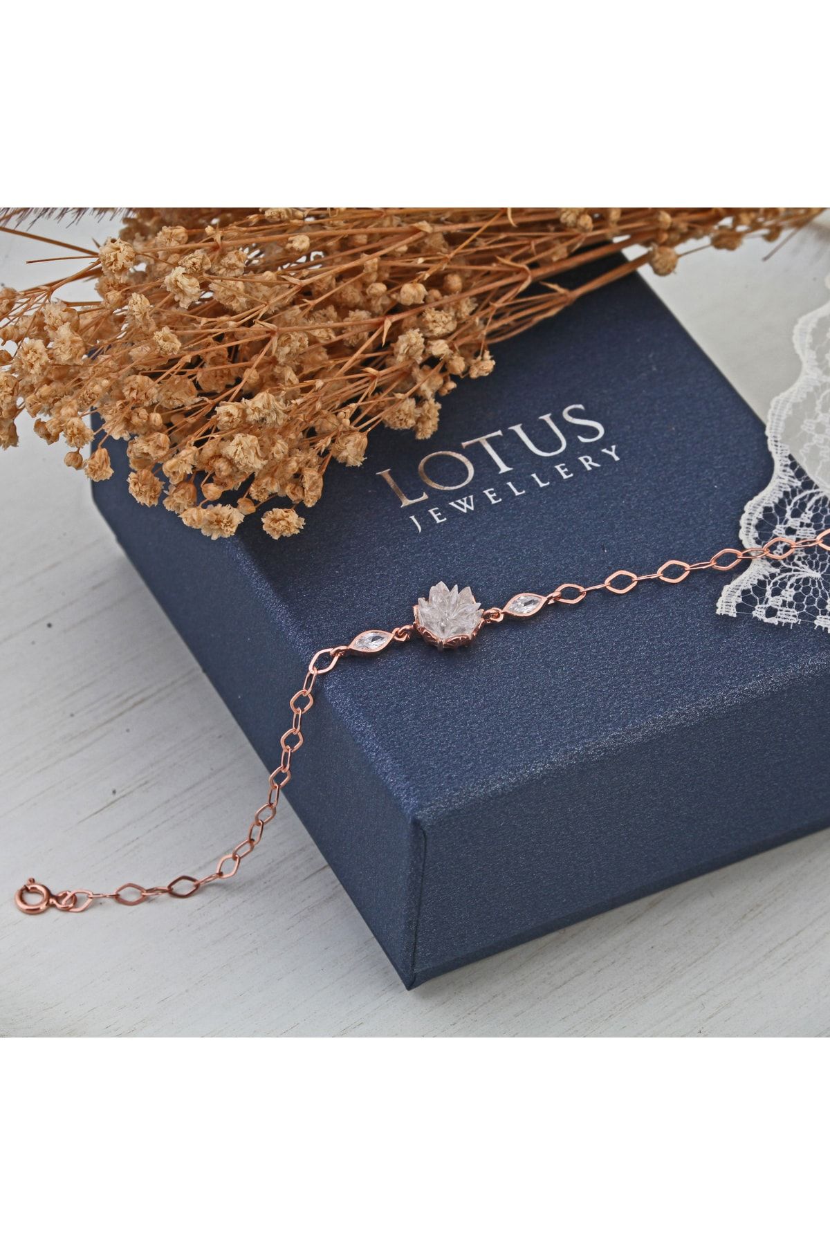 LOTUS JW Lotus Çiçeği Bileklik - 925 Ayar Gümüş Bileklik