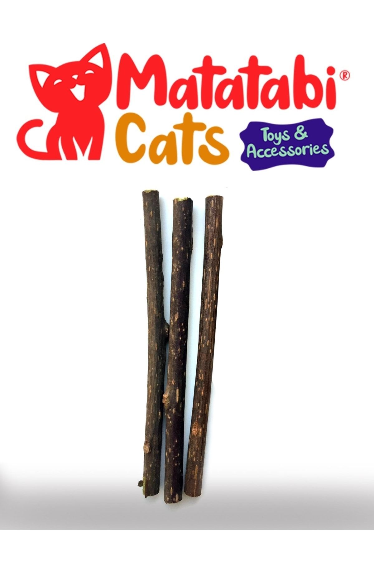 MATATABİ CATS Matatabi Stick Small 3'lü Doğal Çiğneme Çubuğu, Kedi Oyuncağı 12 Cm