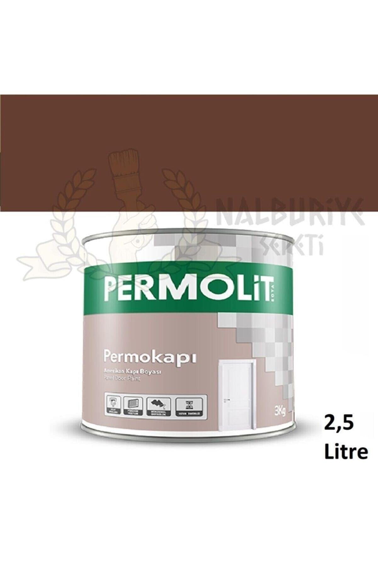 Permolit Sentetik Amerikan Panel Kapı Boyası Açık Kahve 2.5 Lt.