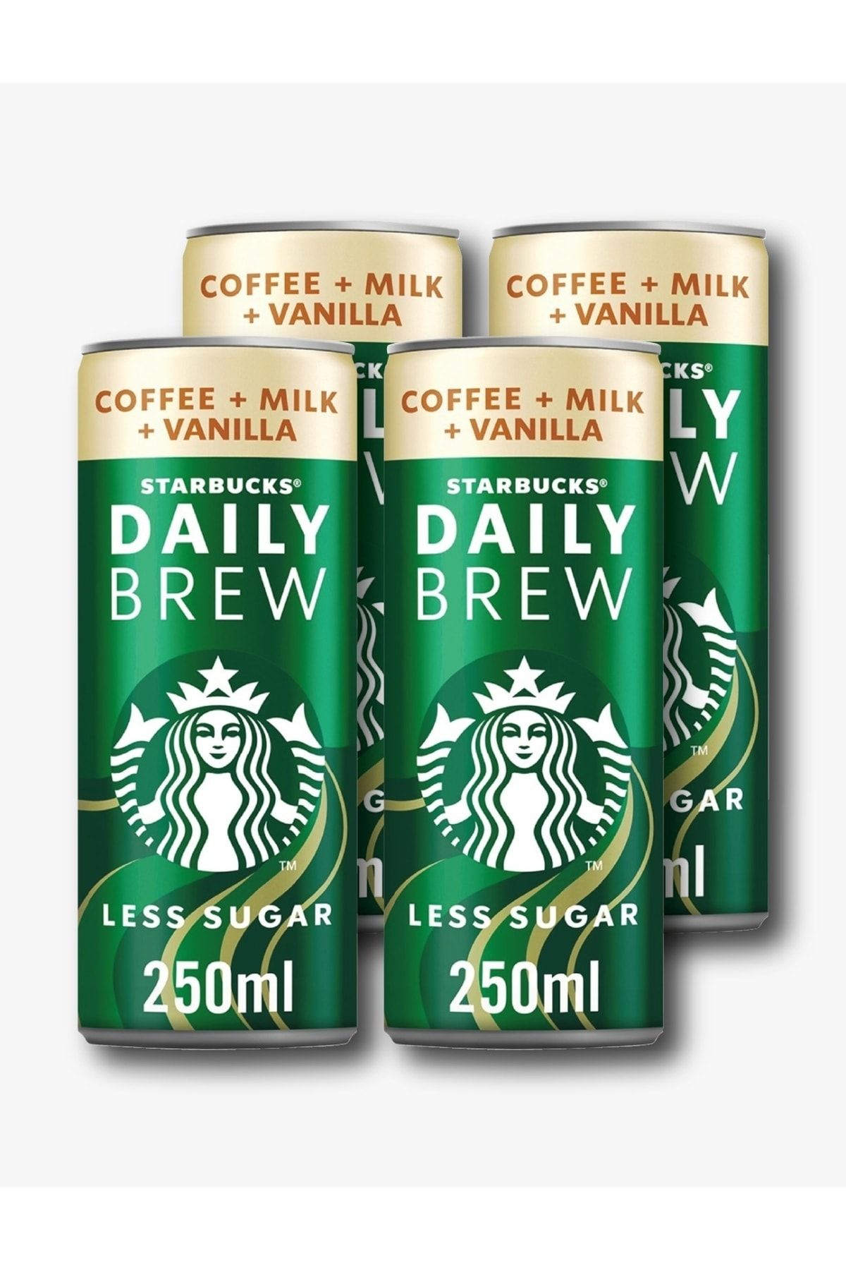 Starbucks Daily Brew Coffee Milk Vanilla 250 Ml X 4 Adet