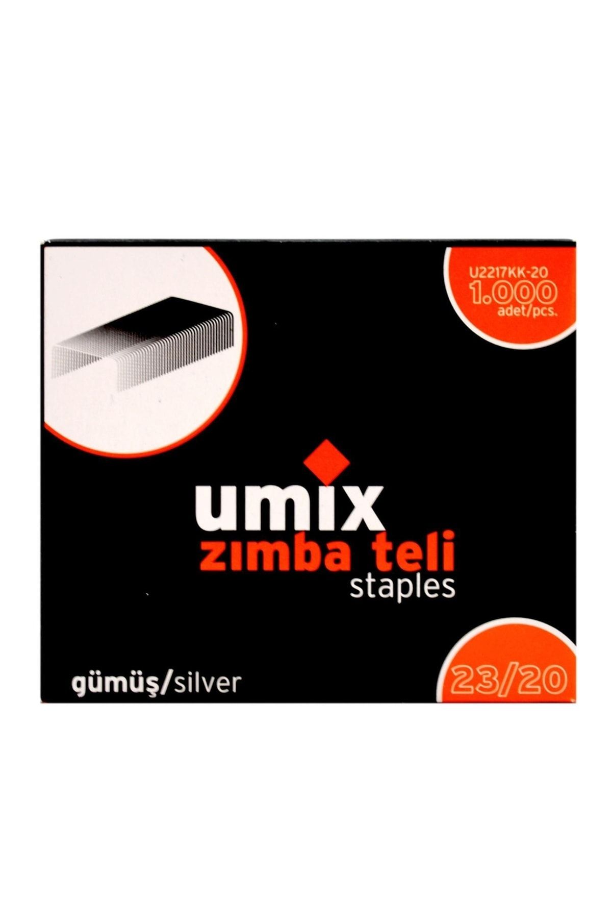 Umix Zımba Teli 23/20 Gümüş 1000 Li