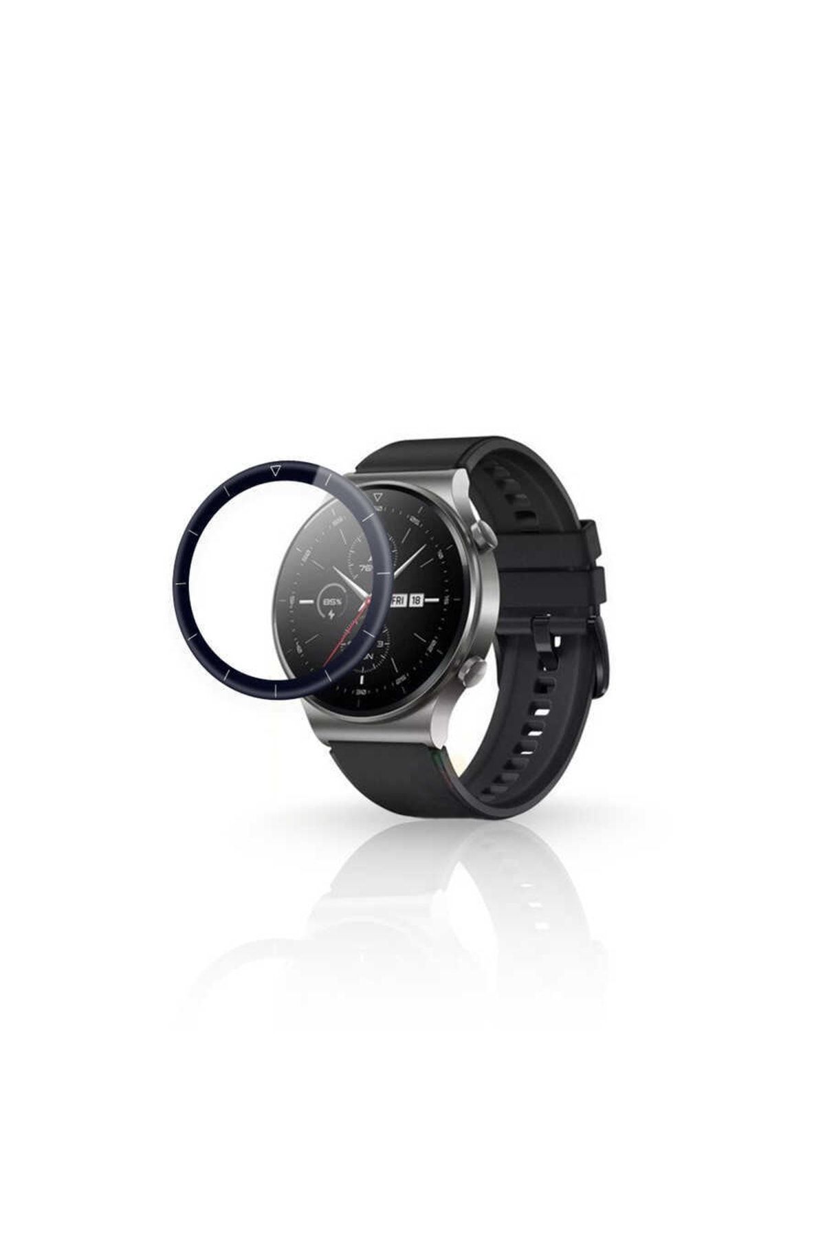 Huawei Watch Gt2 Pro Birebir Uyumlu Tam Kaplayan Slim Pet Ekran Koruyucu