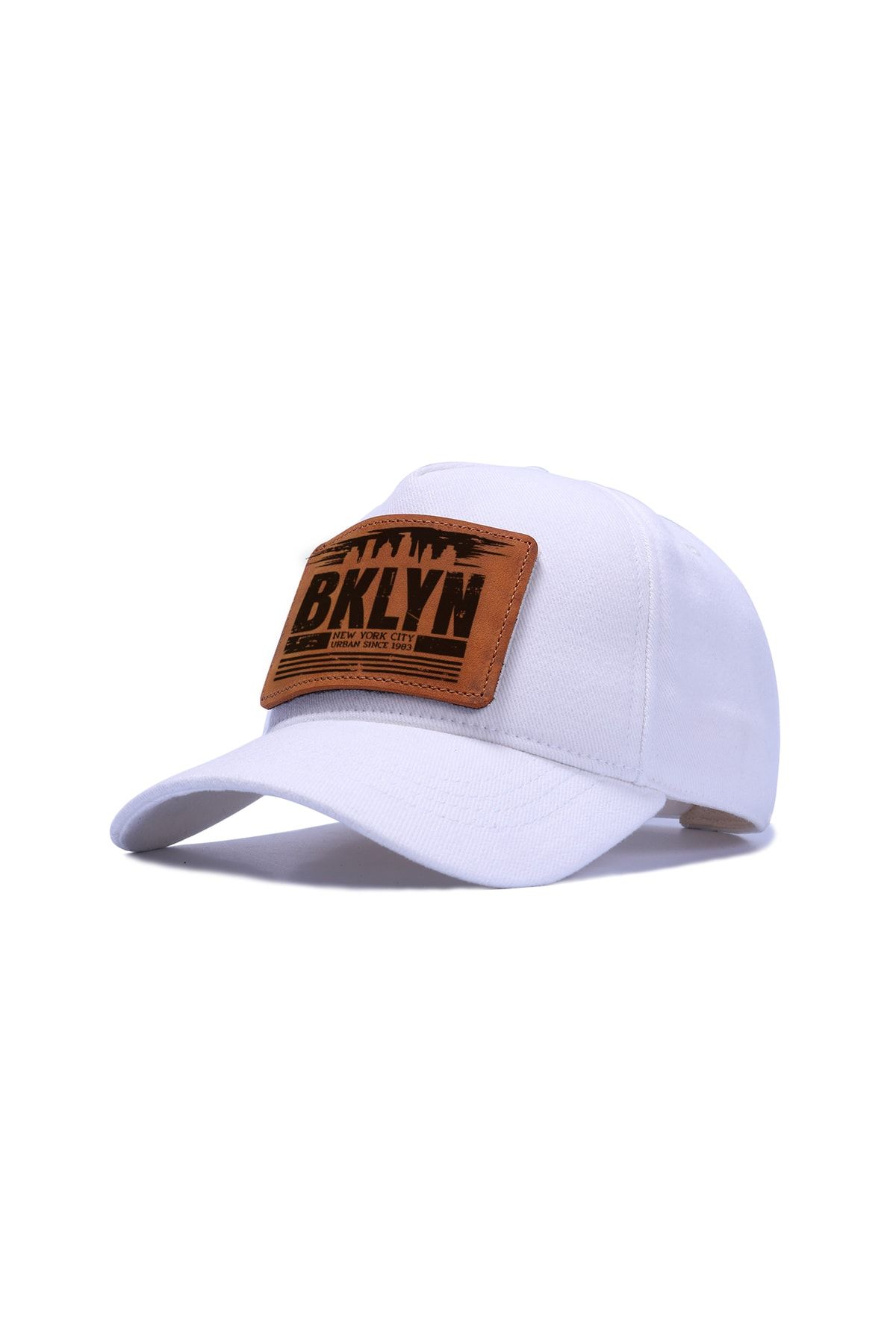 BlackBörk V2 Bklyn Logolu Unisex Beyaz Filesiz Şapka