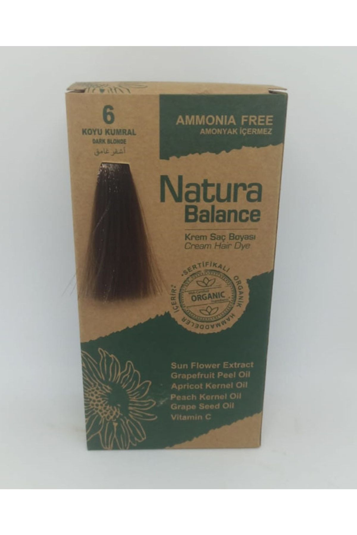 NATURABALANCE Natura Balance Organik Saç Boyası Seti Koyu Kumral