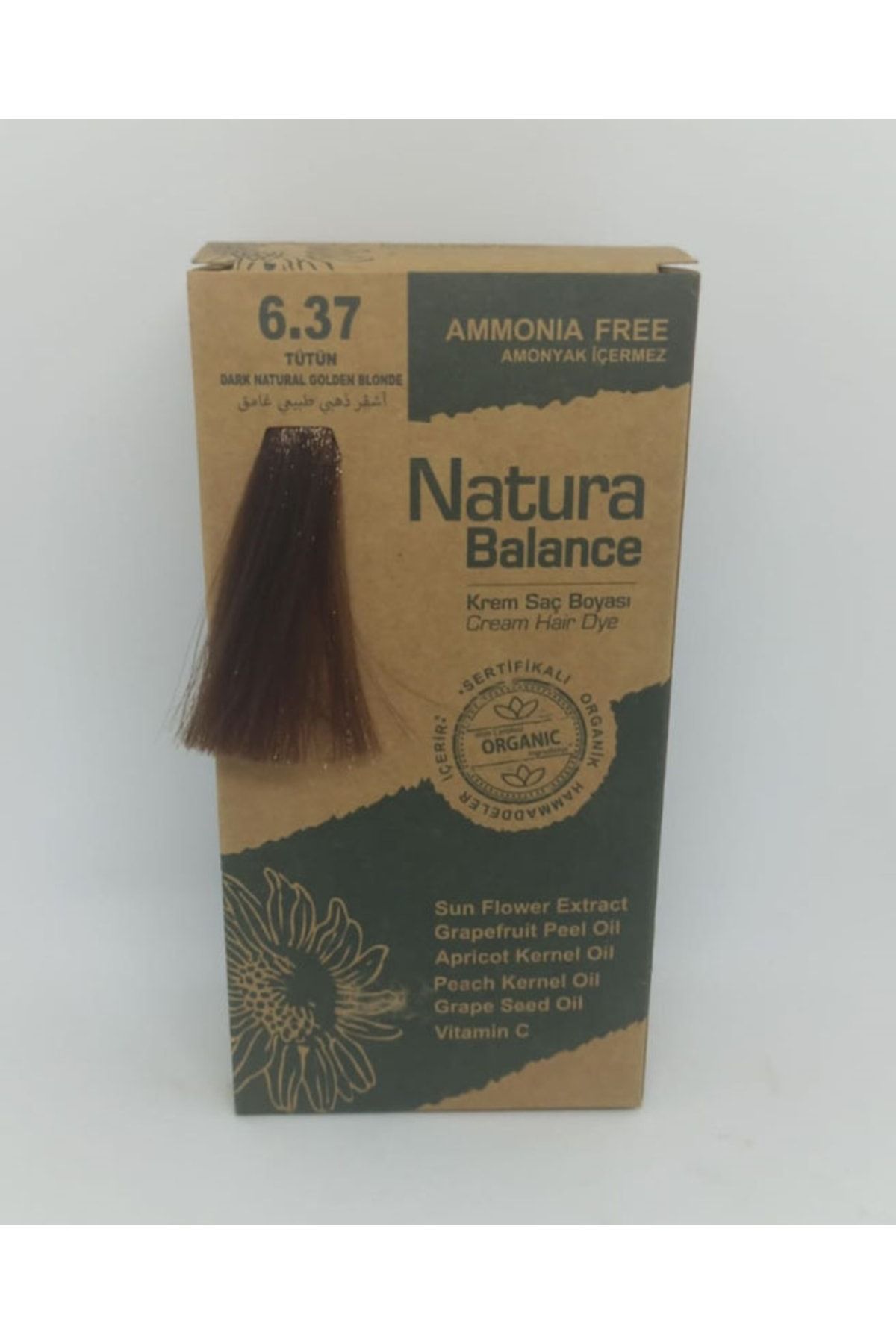 NATURABALANCE Natura Balance Organik Saç Boyası Seti Tütün Rengi
