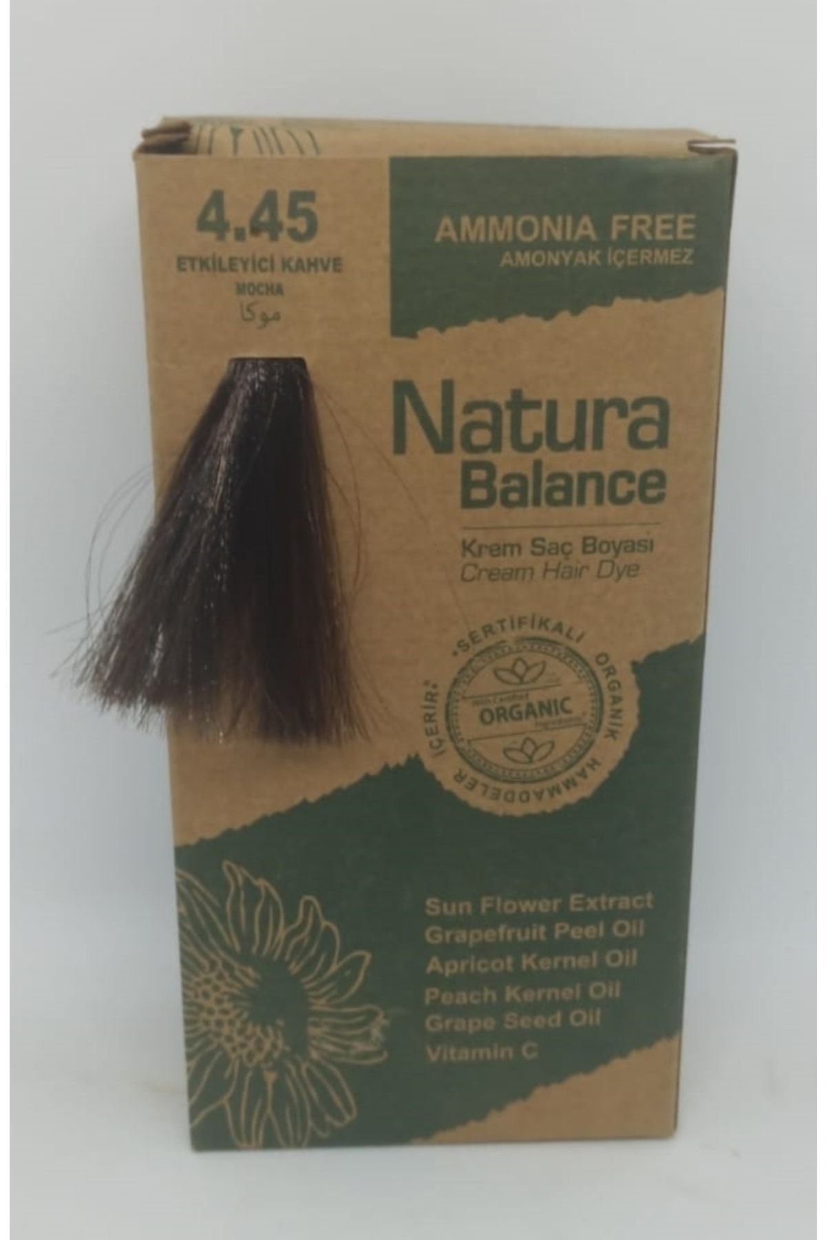 NATURABALANCE Natura Balance Organik Saç Boyası Seti Etkileyici Kahve