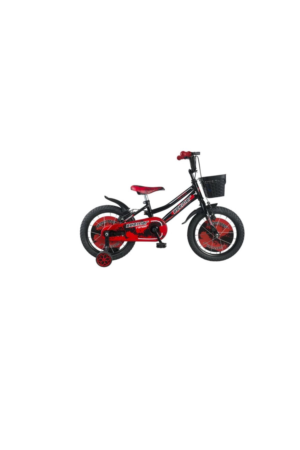 Tunca Çocuk Bisikleti Kırmızı Dört Tekerlekli 16 Jant Sepetli Çocuk Bisikleti Bisiklet