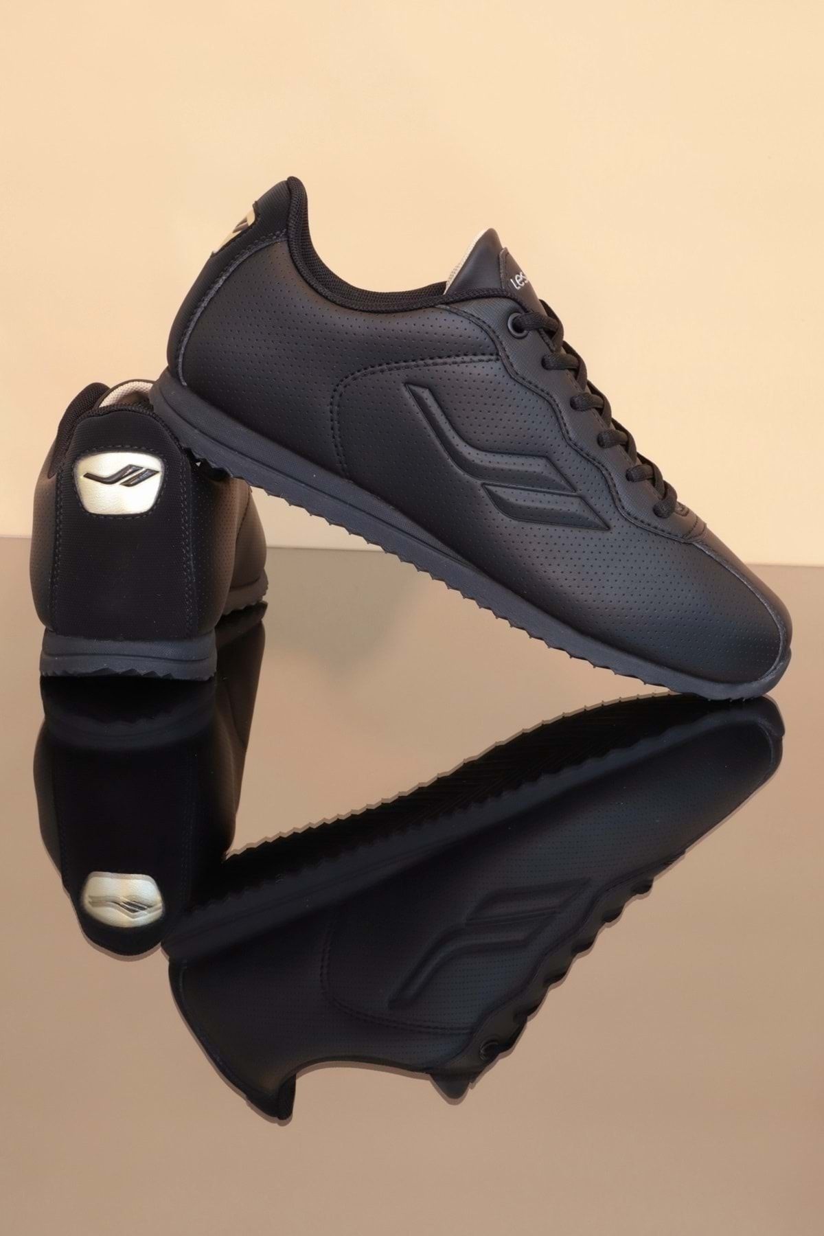 Lescon Siyah - Konfores 1247-neptun Anatomik Taban Sneakers Ayakkabı
