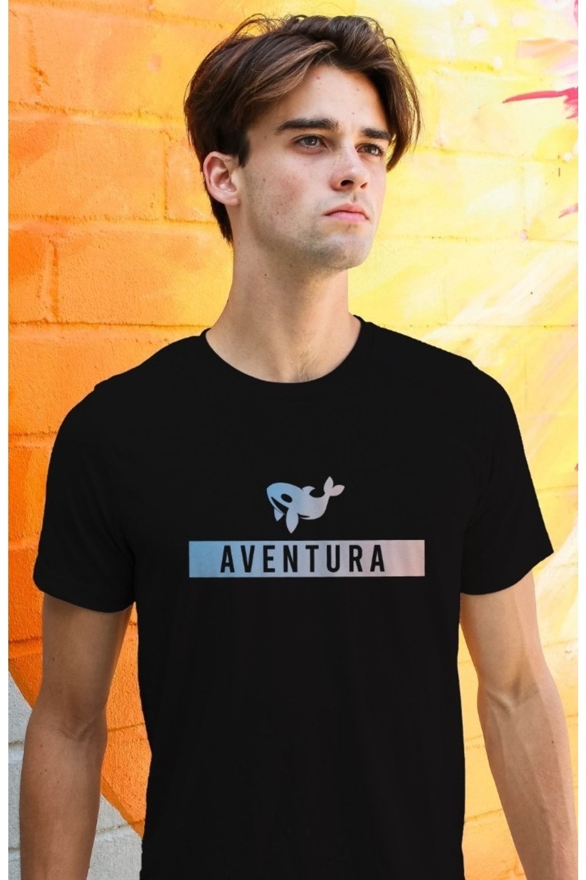 Aventura Clothing Co %100 Pamuk, Regular Fit, Bisiklet Yaka, Baskılı Tshirt - Aventura Essentials 2