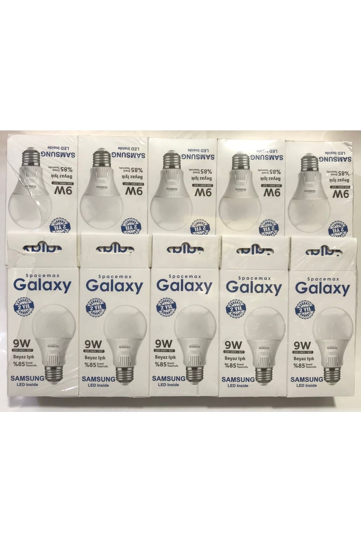 Samsung Spacemax Galaxy 10 Adet 9w Beyaz Işık Led Ampul