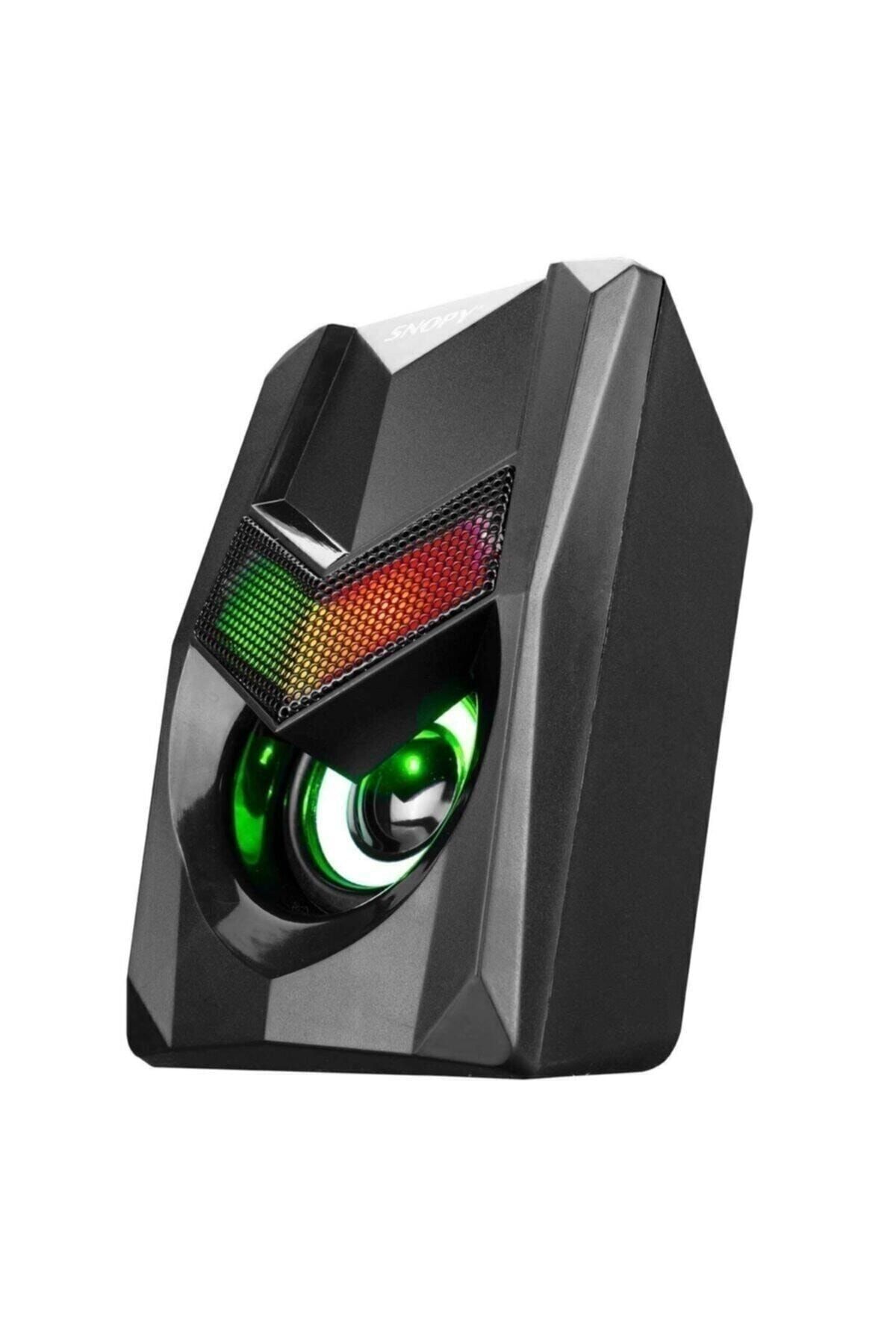 Snopy Sn-x25 2.0 Multimedia Rgb Işıklı 3w*2 Siyah Usb Speaker