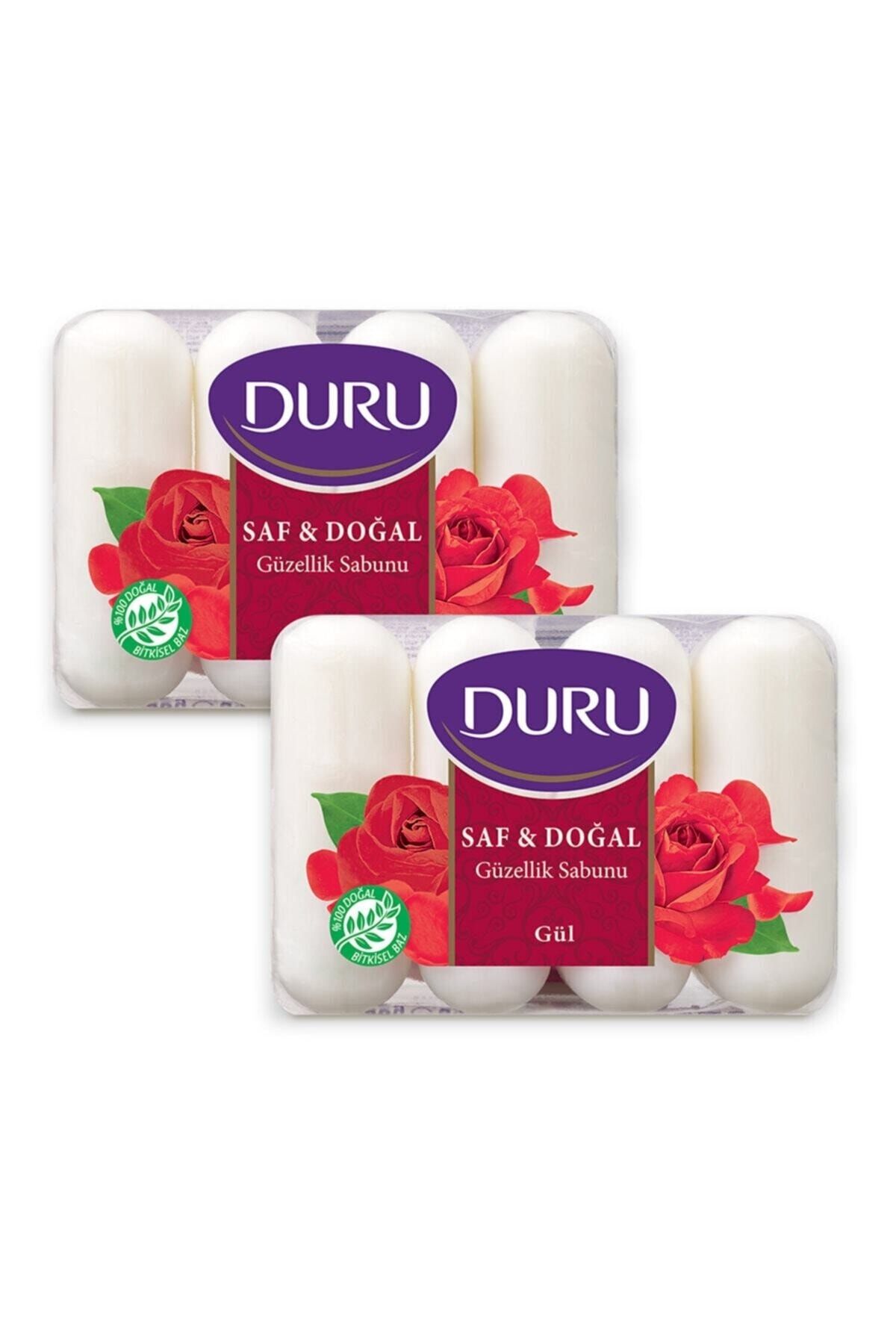 Duru Saf & Doğal Kaynaklı Gül 8 Adet Güzellik Sabunu 2x280gr