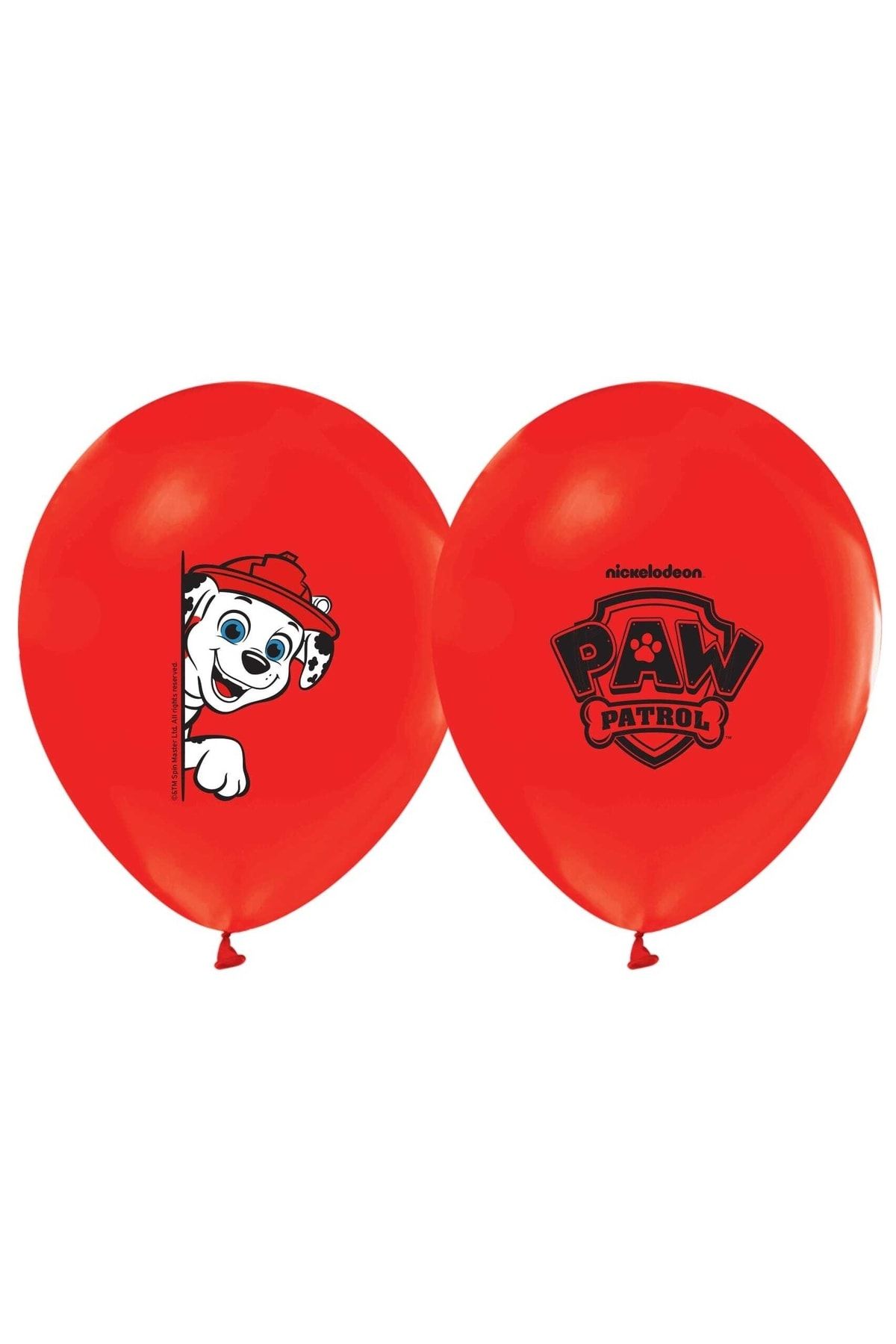 PAW PATROL Baskılı Balon Kırmızı 5 Adet