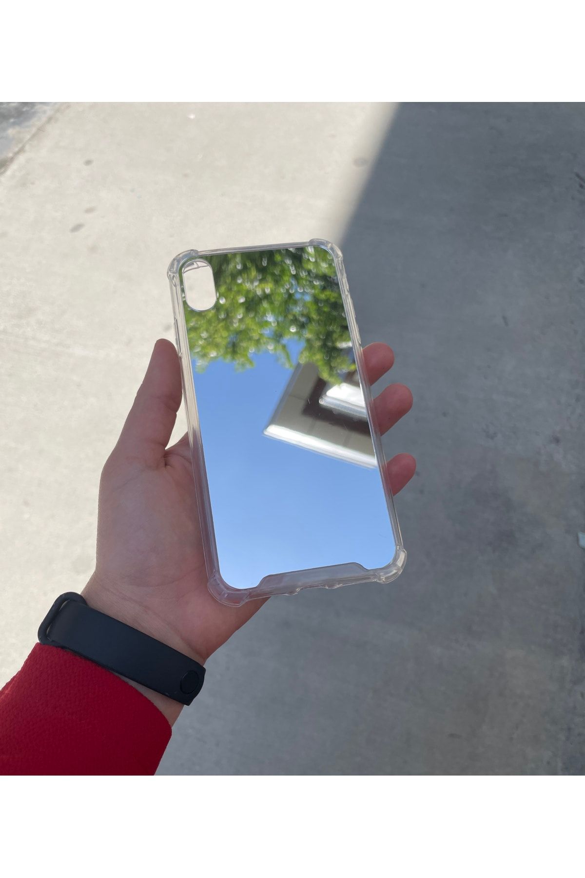 PERAX Iphone Xs Max Gümüş Aynalı Darbe Korumalı Silikon Kılıf Aynaklf000017 Uyumlu