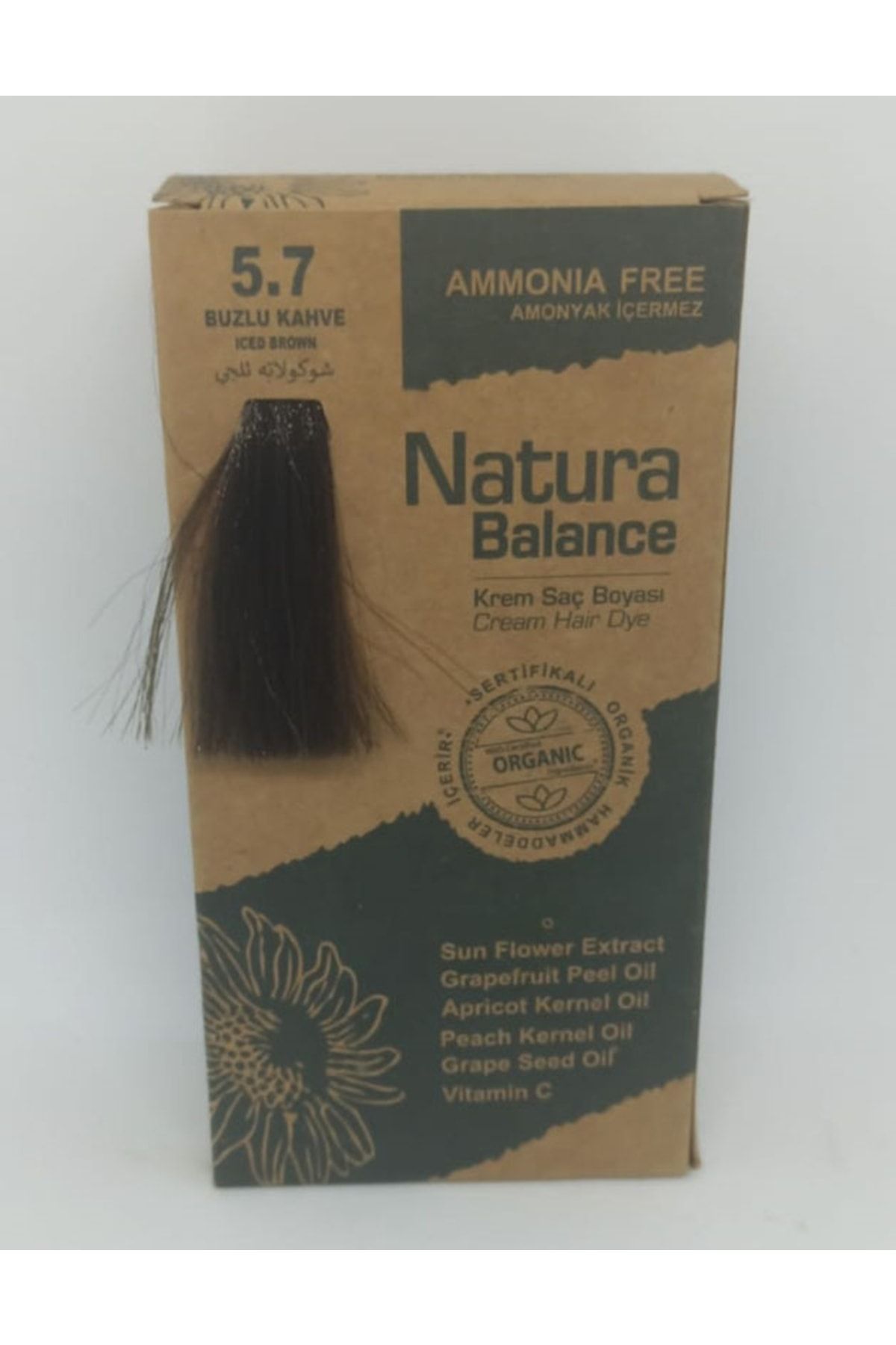 NATURABALANCE Natura Balance Organik Saç Boyası Seti Buzlu Kahve